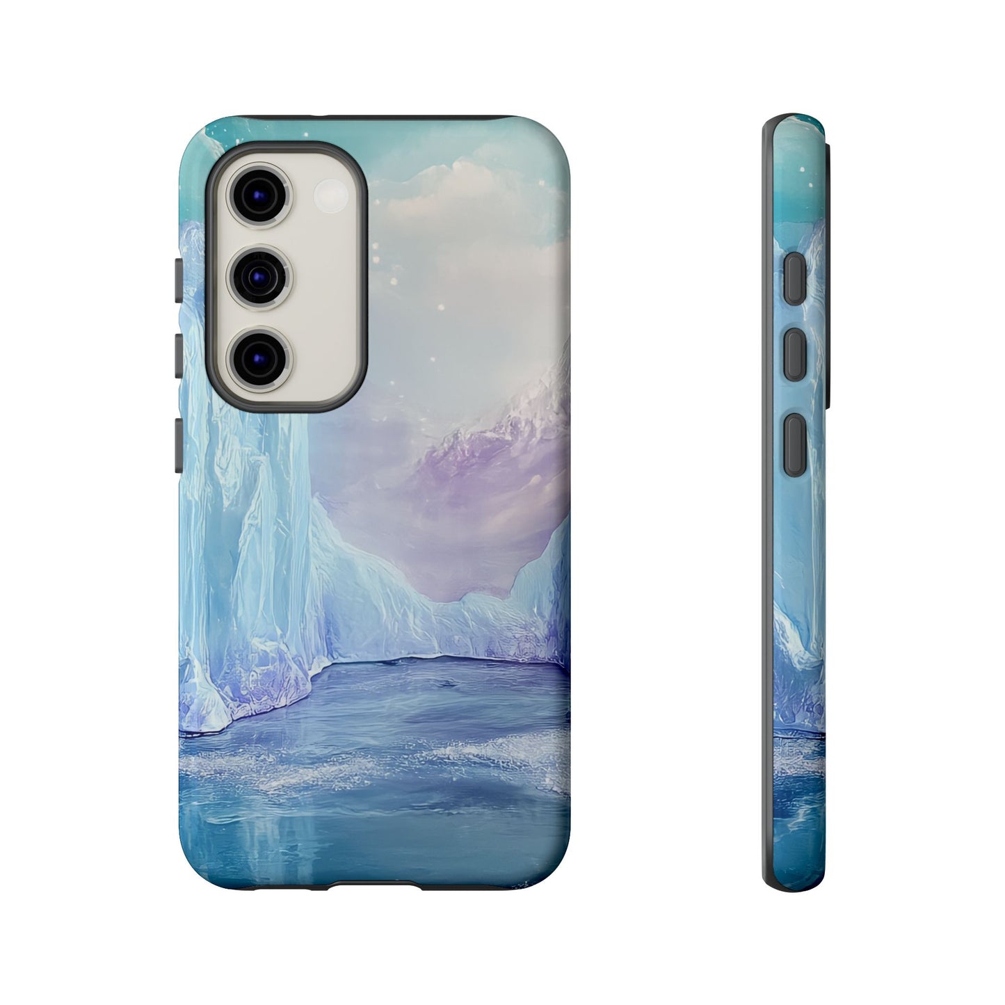 Artistic Phone Case with Iceberg Design