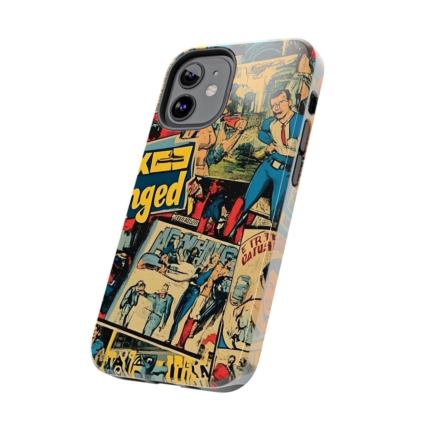 Vintage Comic - Tough Phone Cases, Superhero Phone Covers