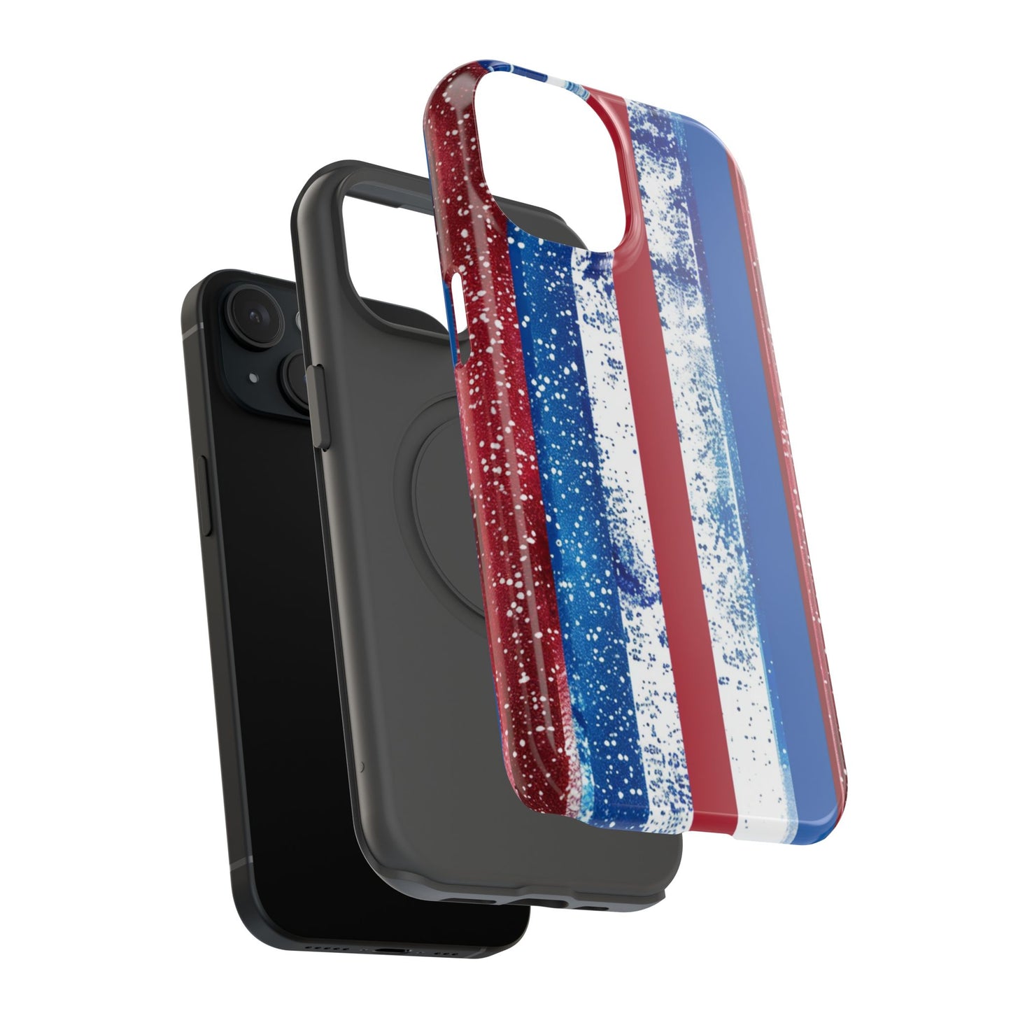 Patriotic Stripes Impact-Resistant Phone Case