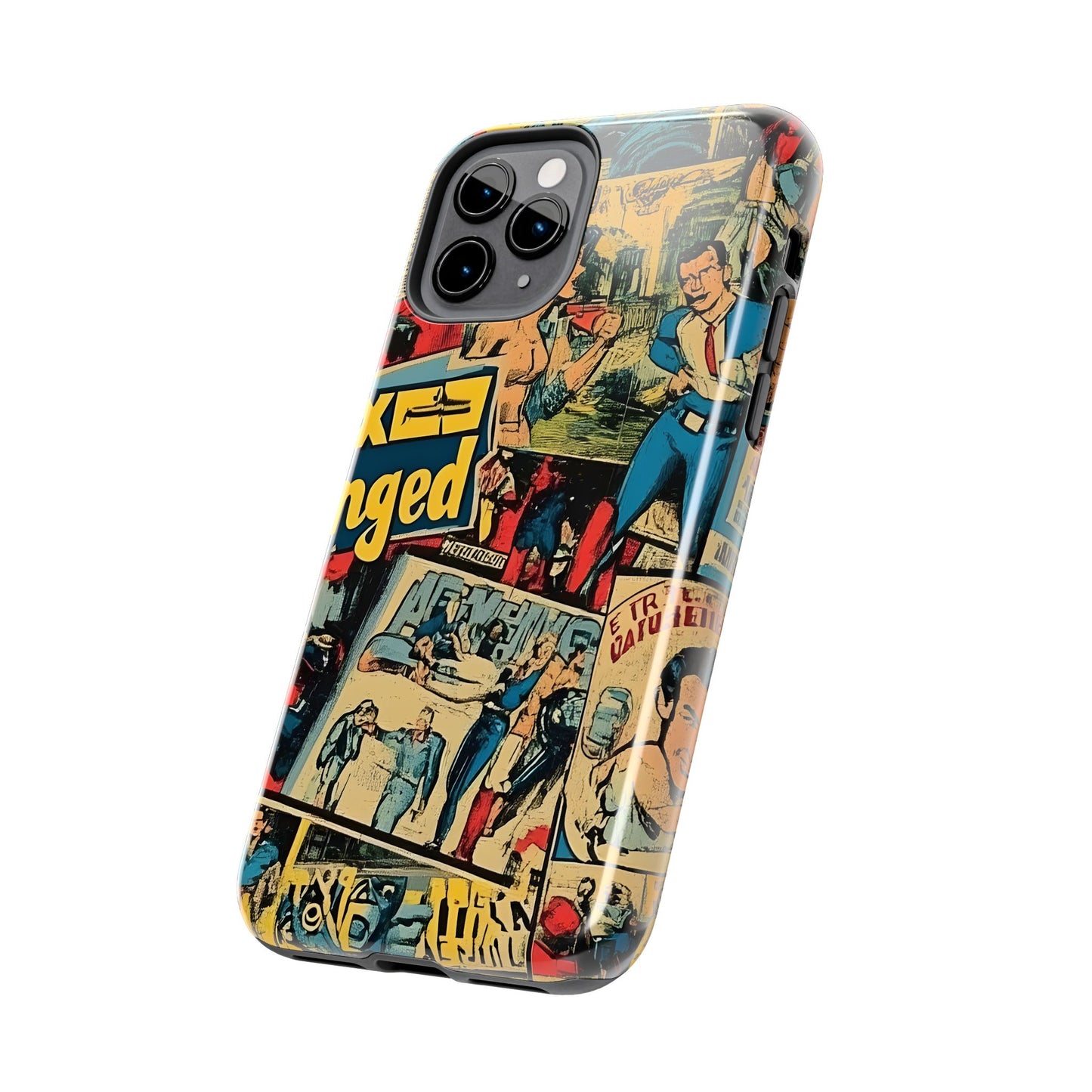 Vintage Comic - Tough Phone Cases, Superhero Phone Covers