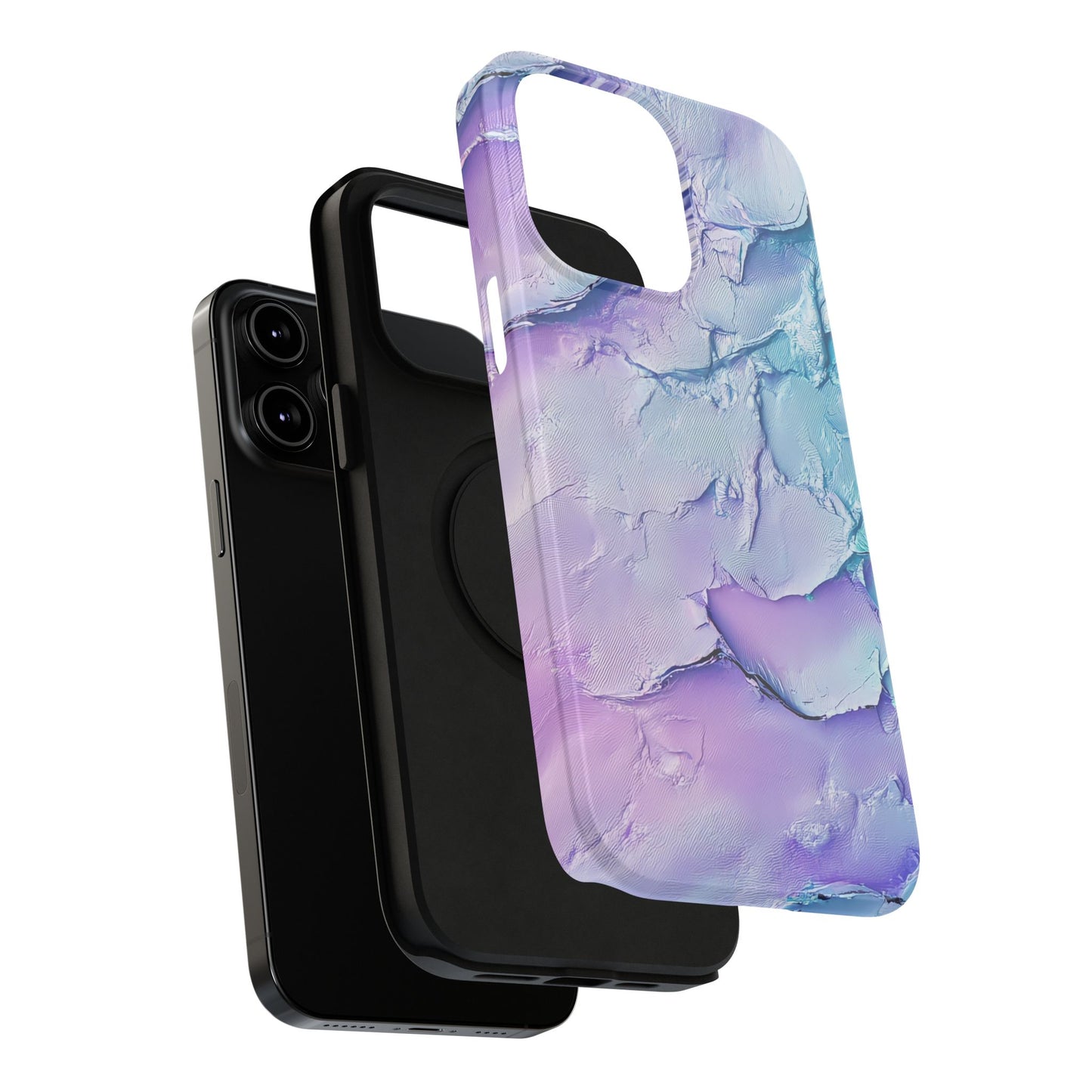 Vibrant Impact-Resistant Phone Case - Colorful Texture Design