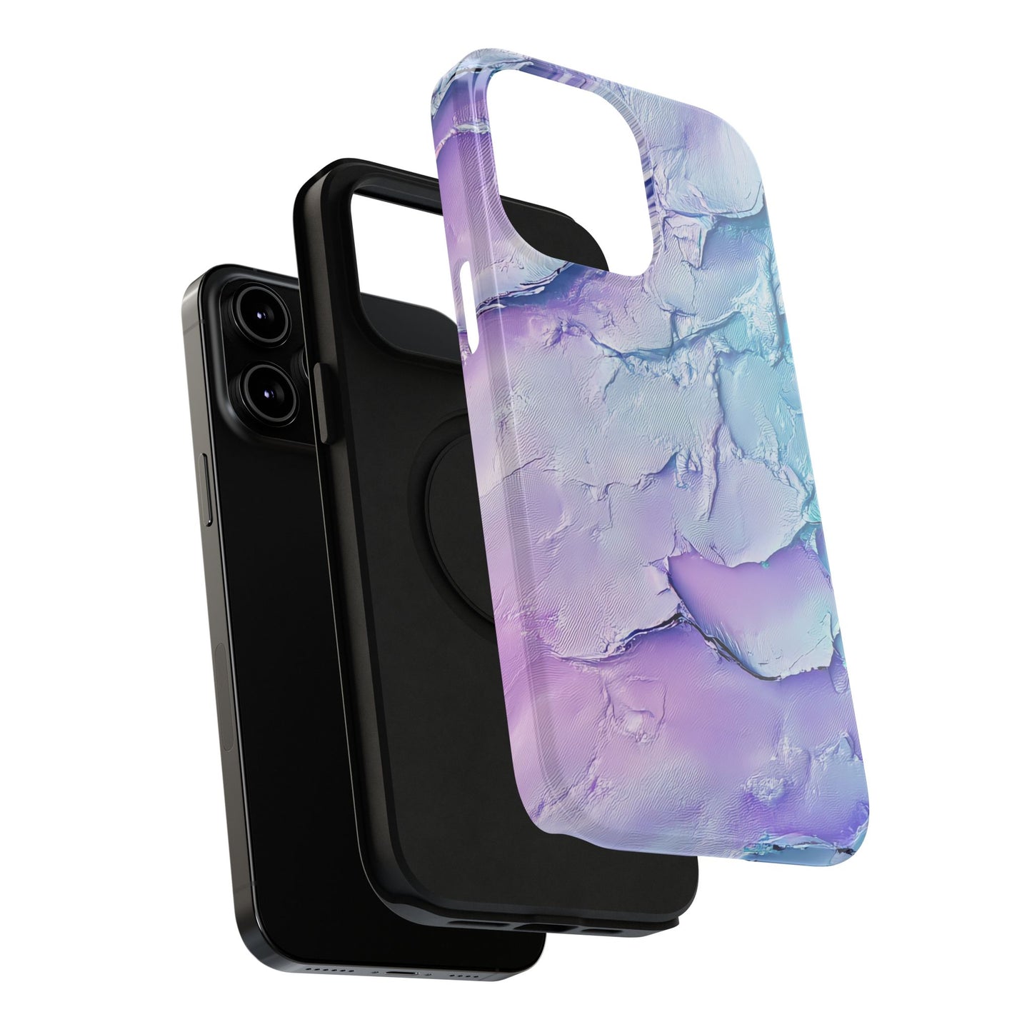 Vibrant Impact-Resistant Phone Case - Colorful Texture Design