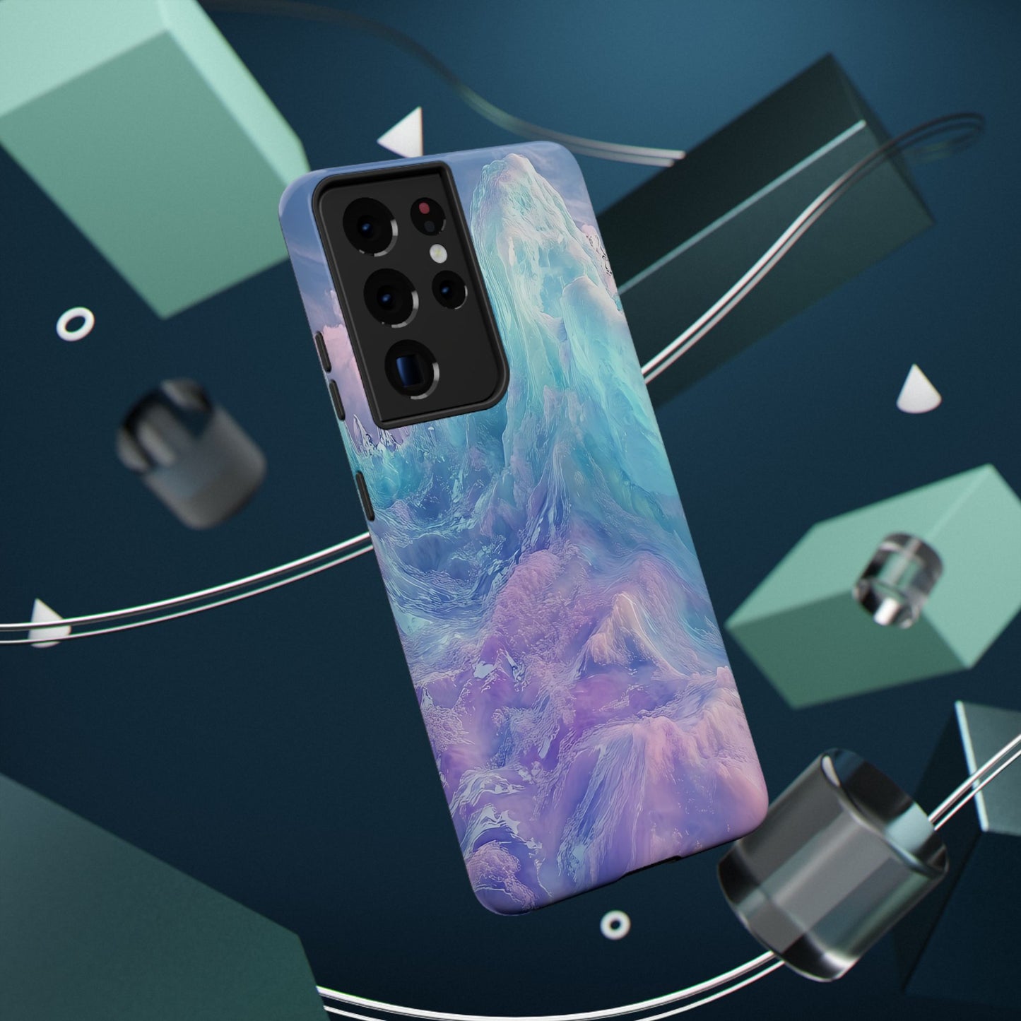 Phone Case - Colorful Abstract Waves Design