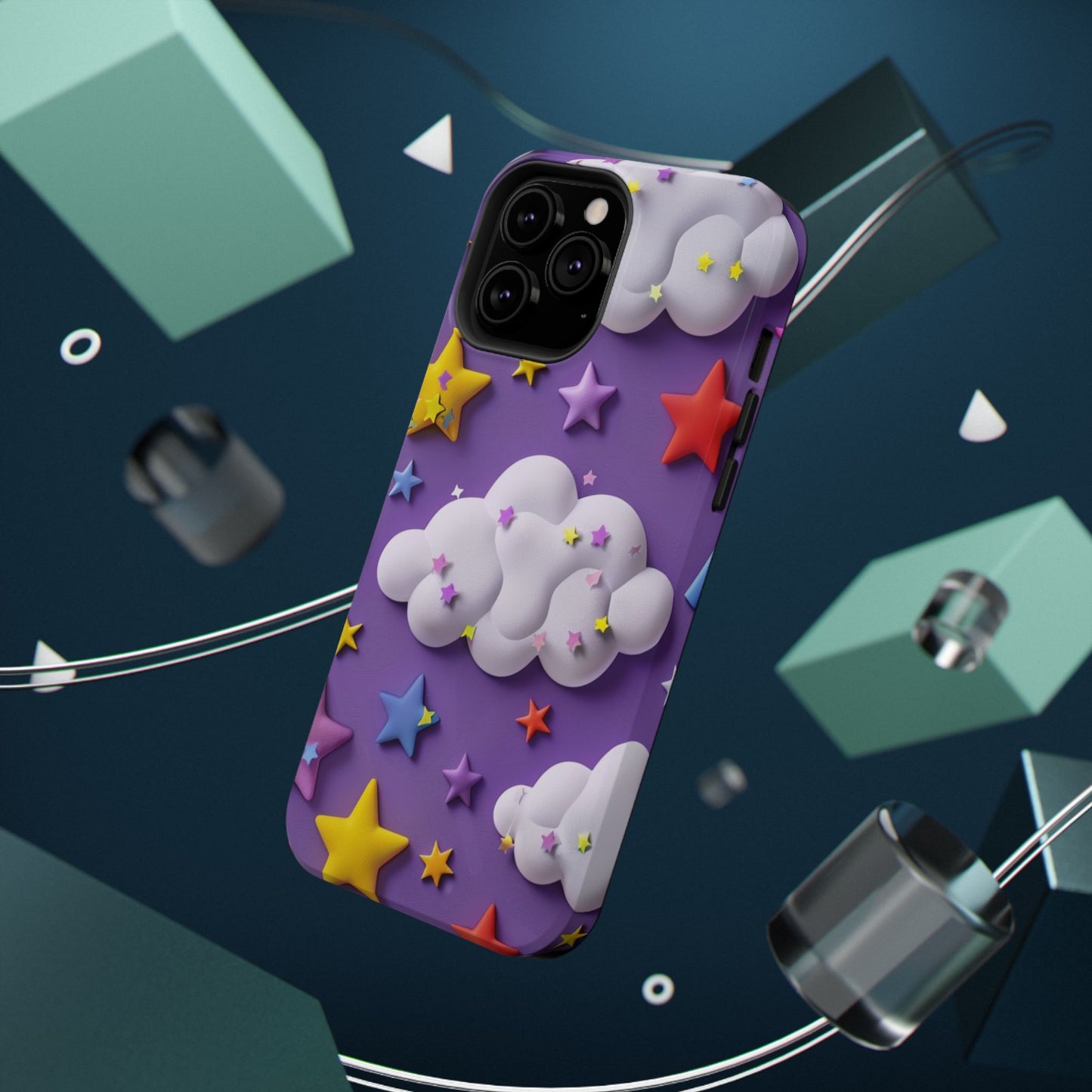 Colorful Cloud & Star Phone Case