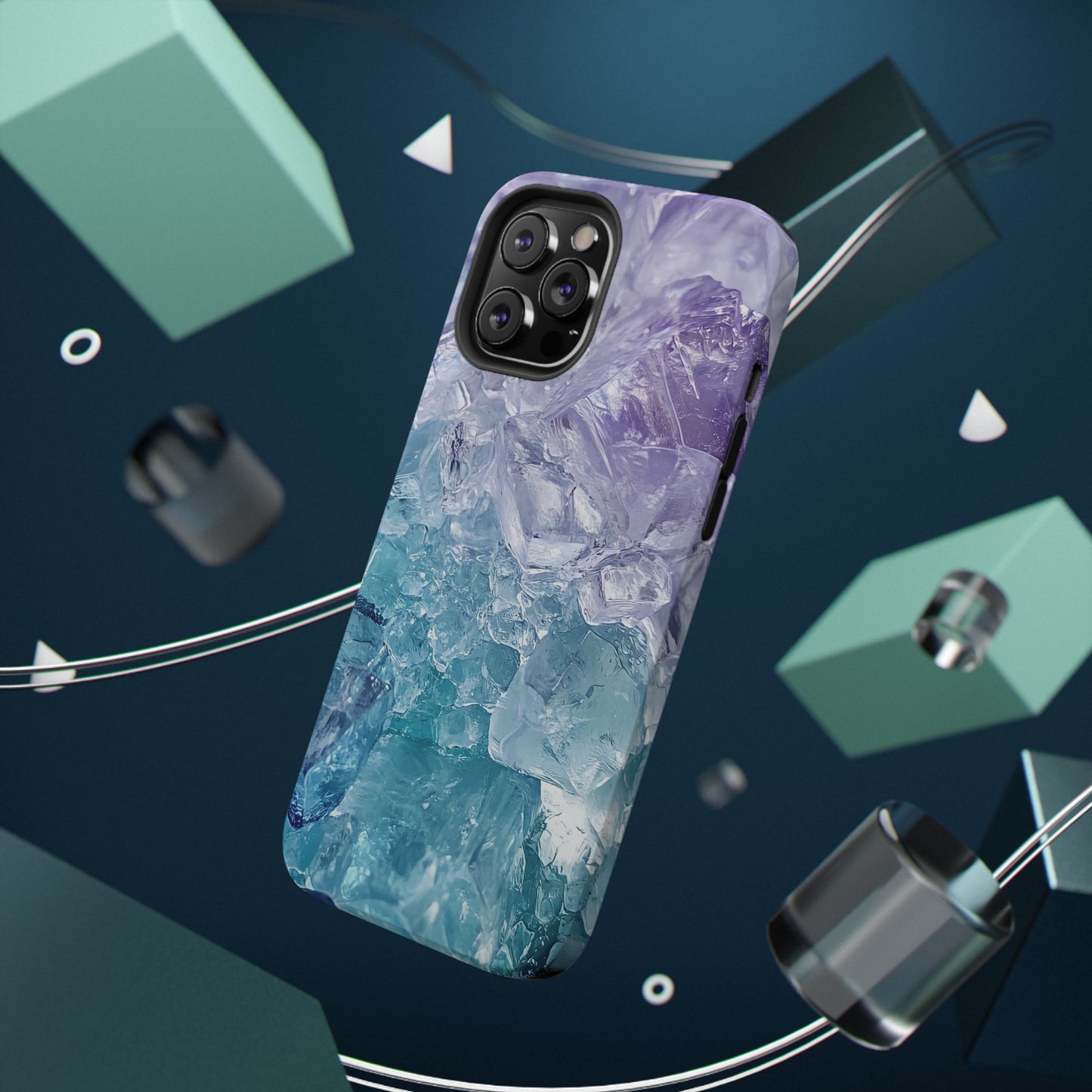 Crystal-Patterned Impact-Resistant Phone Case | Stylish Protection for Adventurers