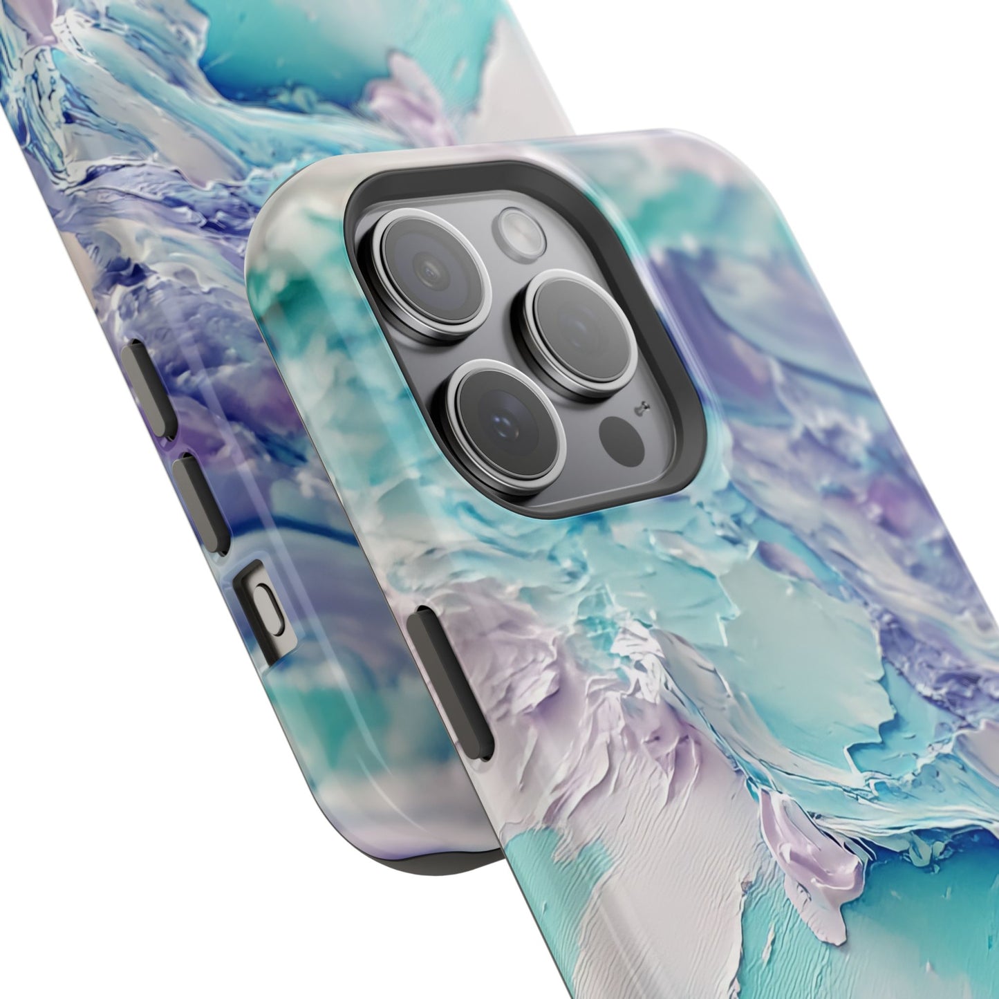 Aqua Abstract Impact-Resistant Phone Case