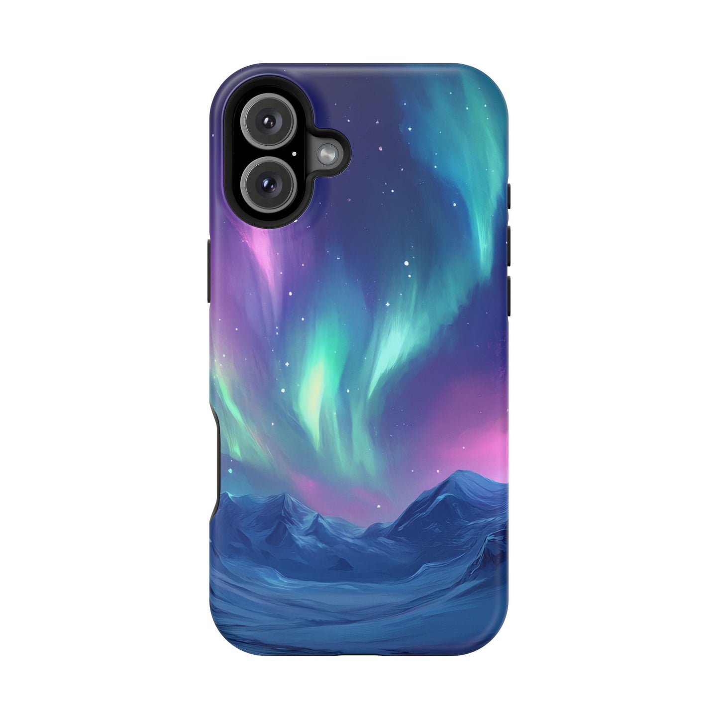 Aurora Borealis Impact-Resistant Phone Case - Colorful Northern Lights Design-2