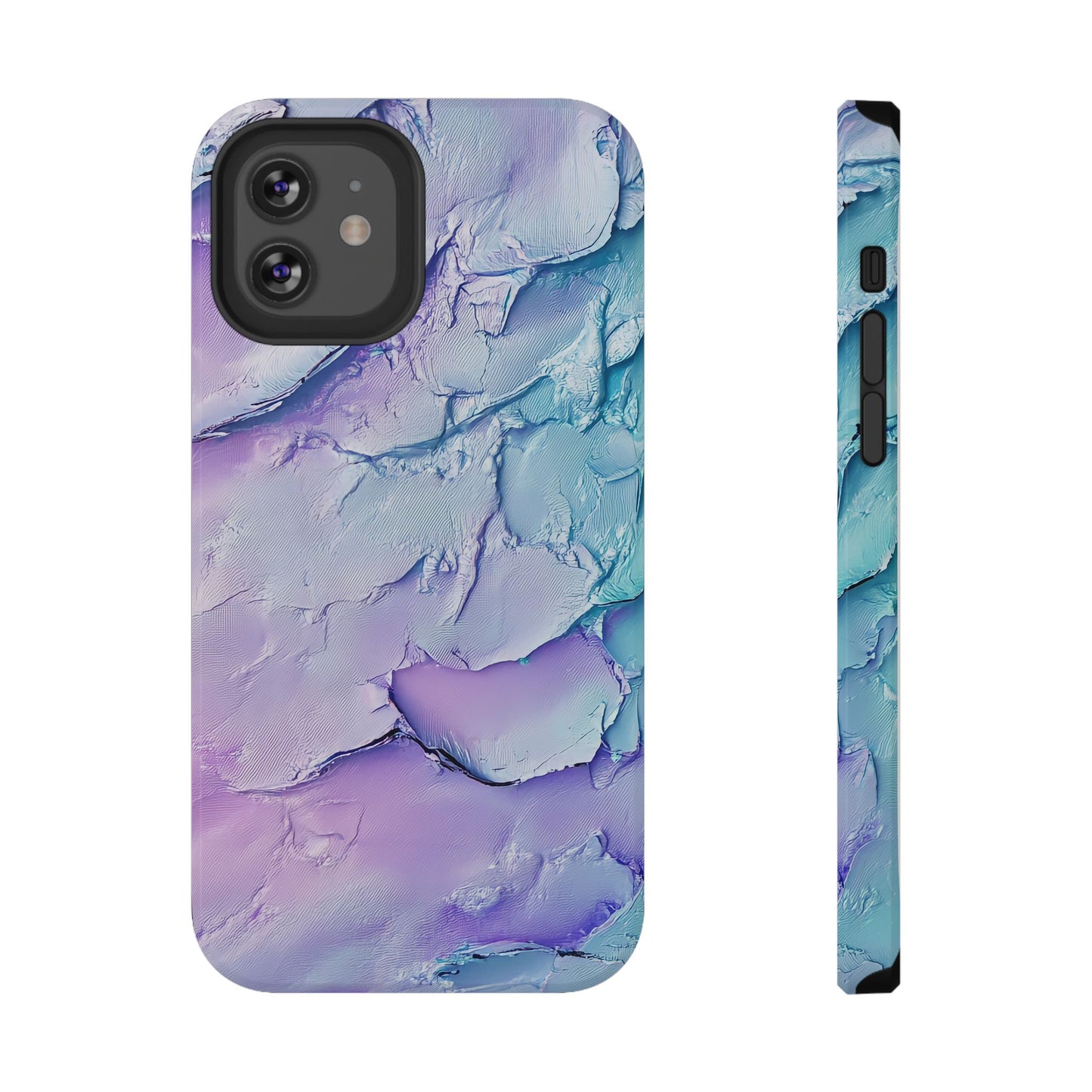 Vibrant Impact-Resistant Phone Case - Colorful Texture Design