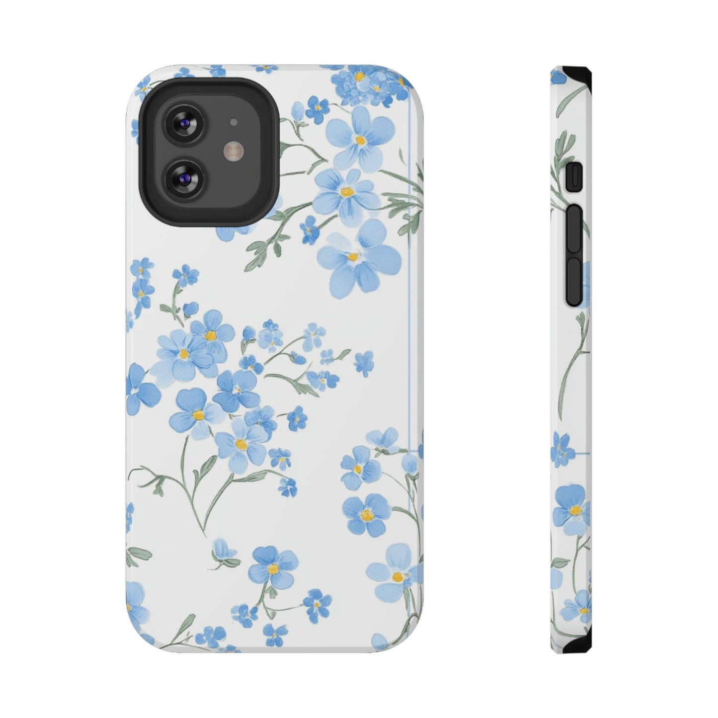 Blue Flower Design Floral Phone Case