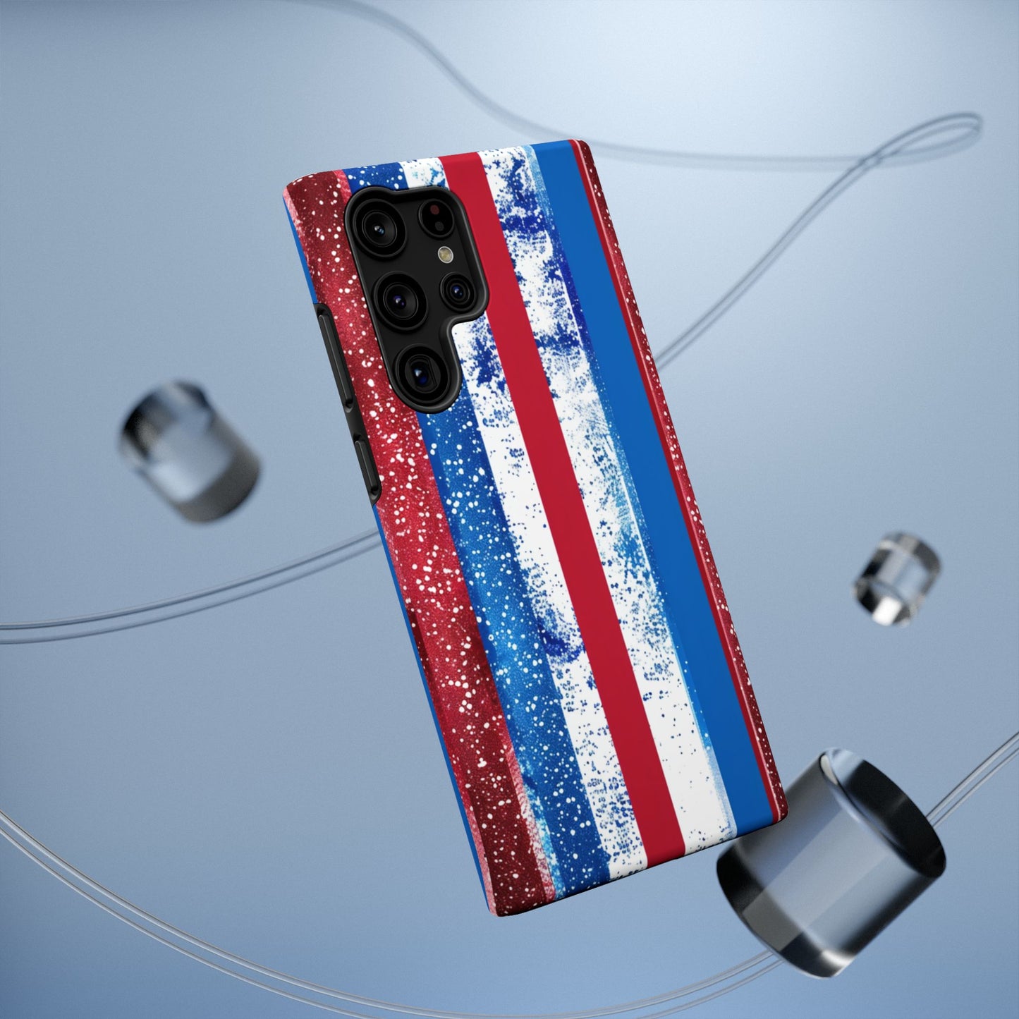 Patriotic Stripes Impact-Resistant Phone Case