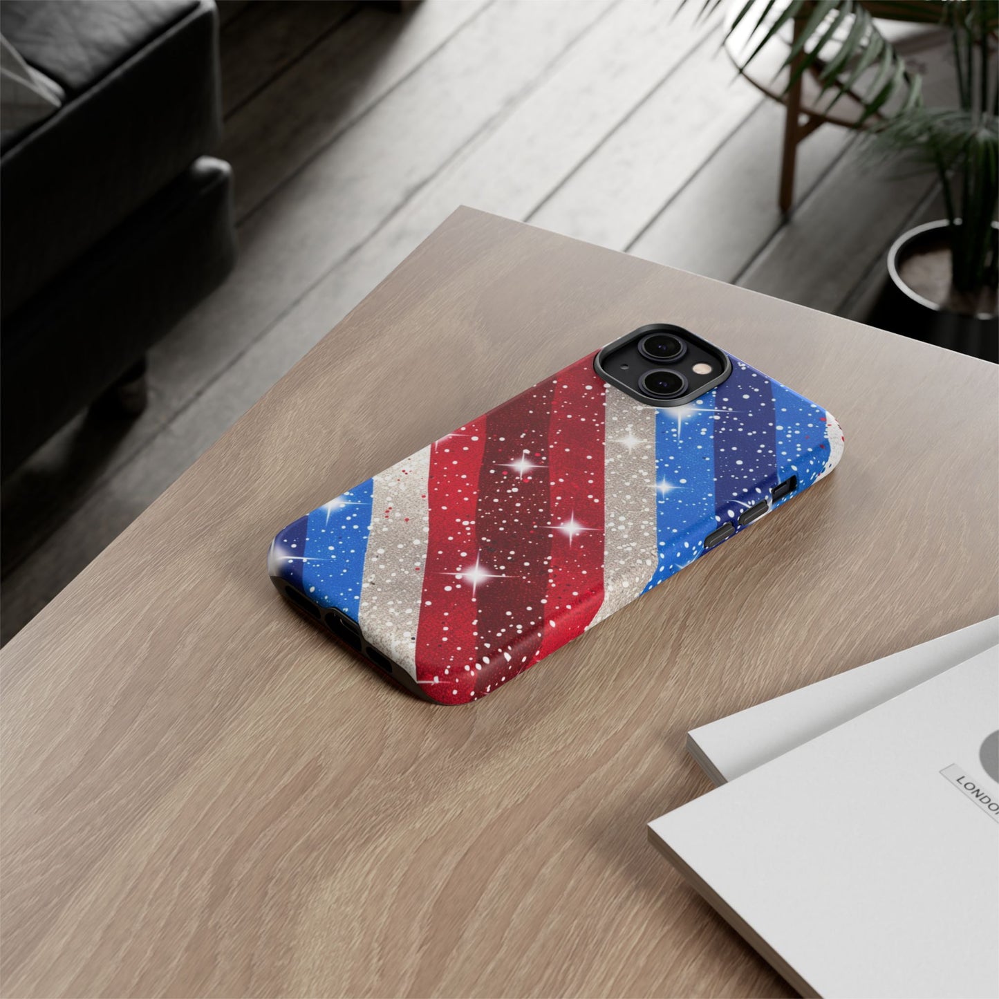 Glittery Patriotic Phone Case - Tough Cases