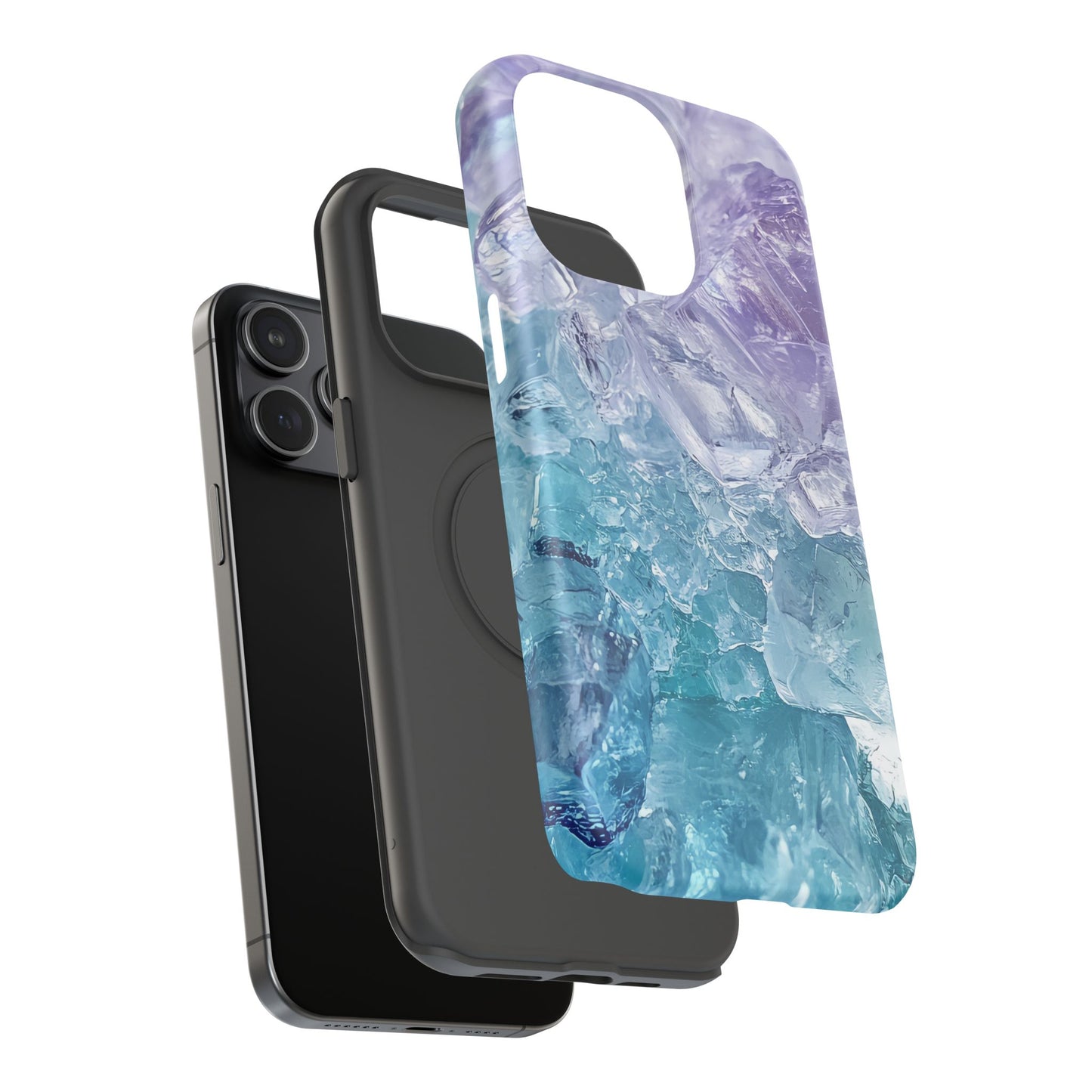 Crystal-Patterned Impact-Resistant Phone Case | Stylish Protection for Adventurers