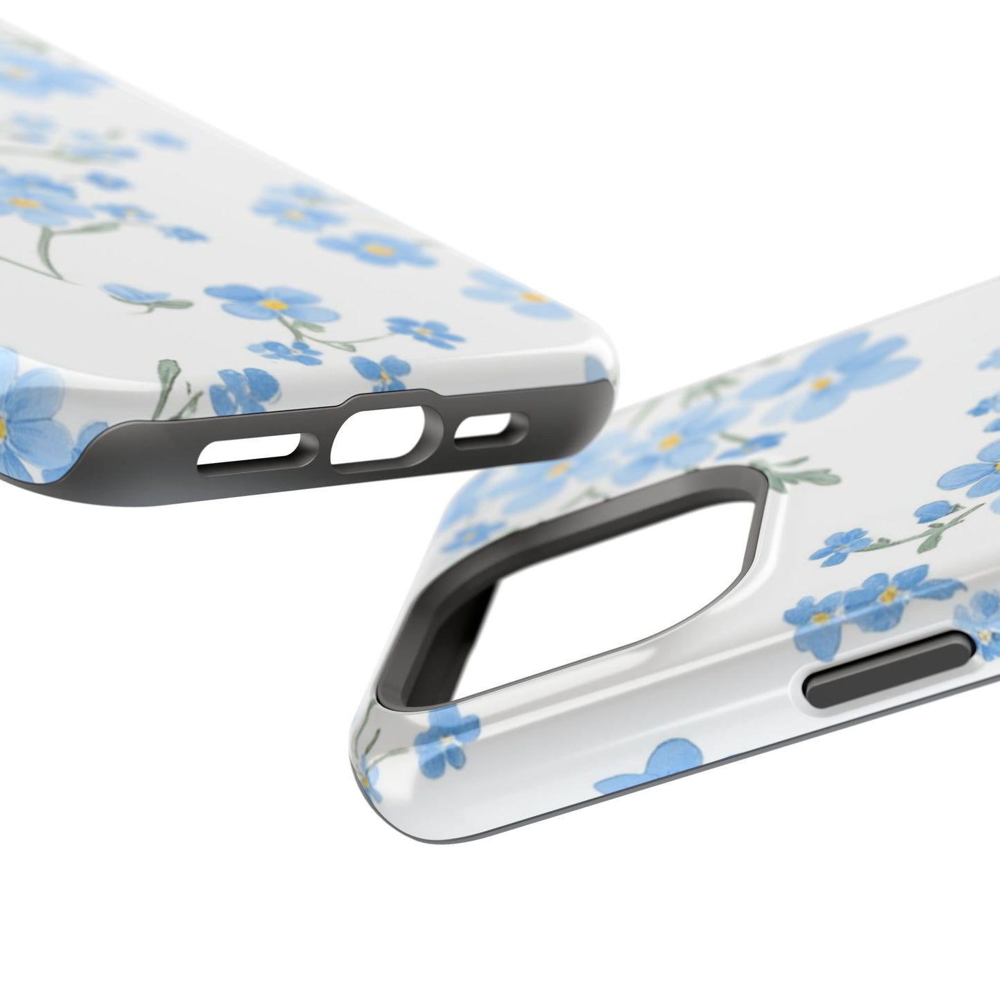 Blue Flower Design Floral Phone Case