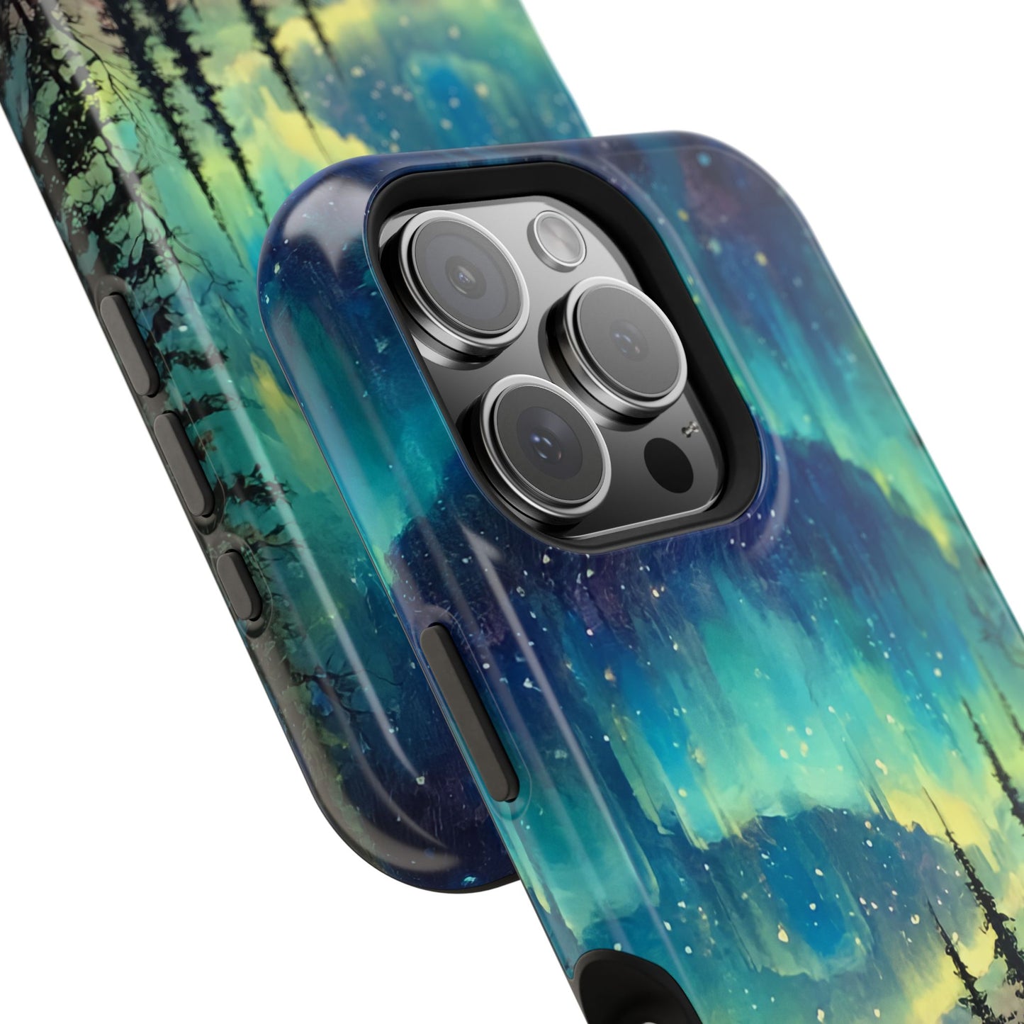 Aurora Borealis Impact-Resistant Phone Case - Durable Protection with Stunning Northern Lights Design