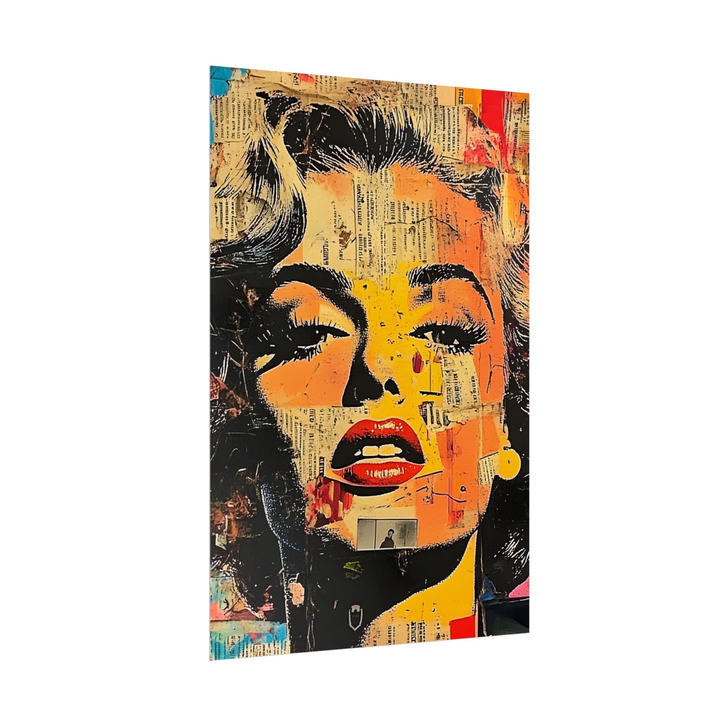 Wall Art Poster - Retro Pop Culture Woman 16, Comic Book Style