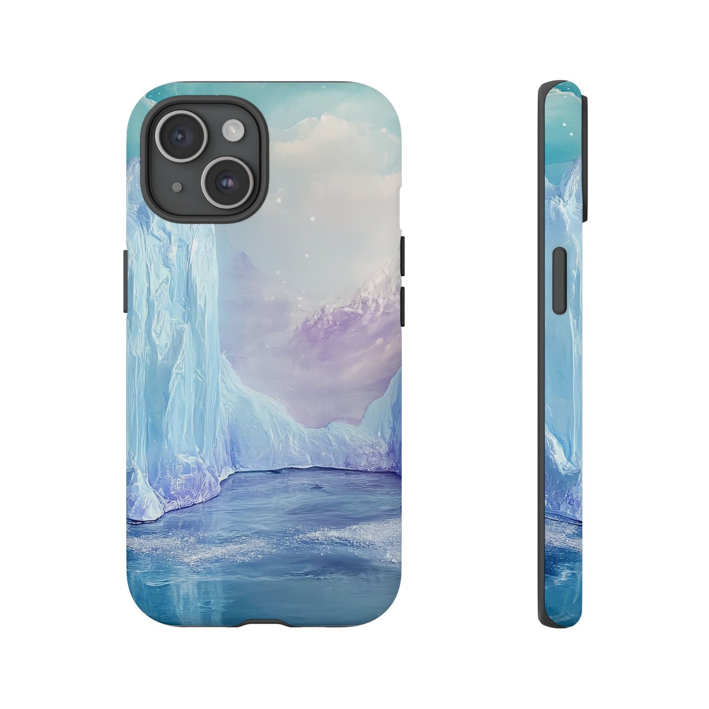 Artistic Phone Case with Iceberg Design