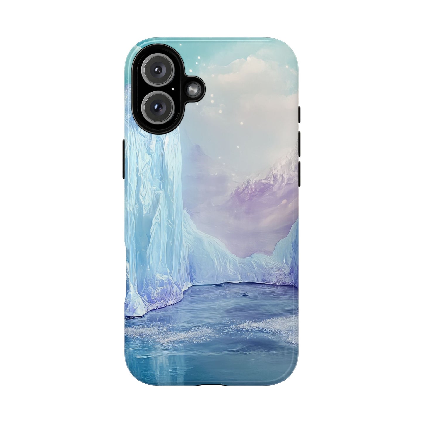 Artistic Phone Case with Iceberg Design