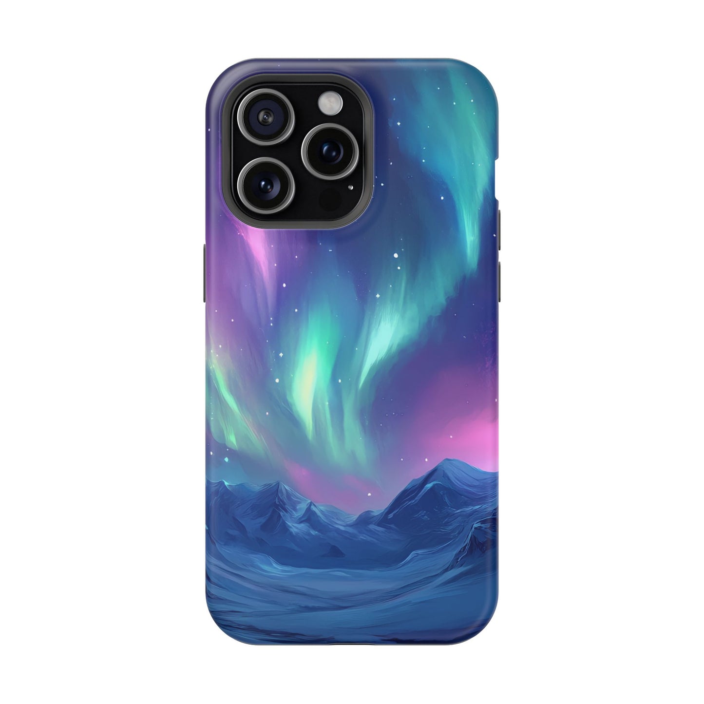 Aurora Borealis Impact-Resistant Phone Case - Colorful Northern Lights Design-2