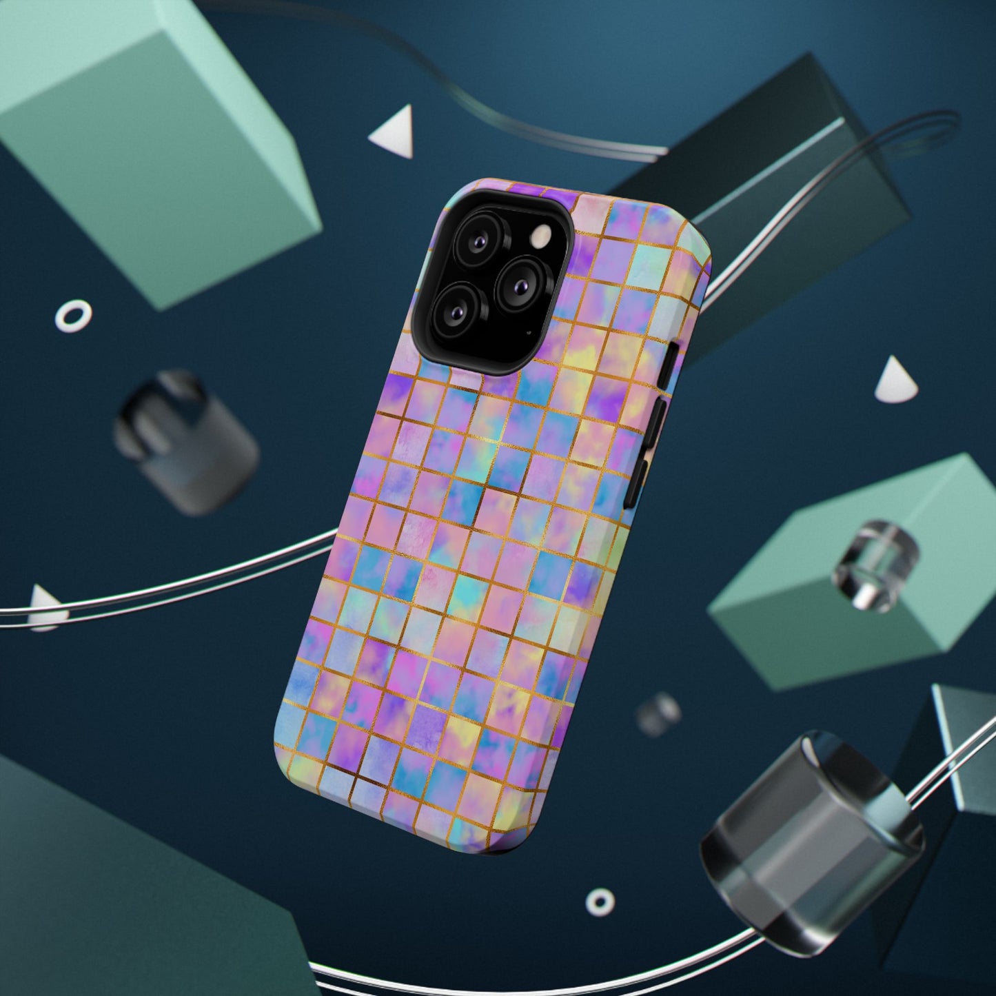 Colorful Mosaic Impact-Resistant Phone Case