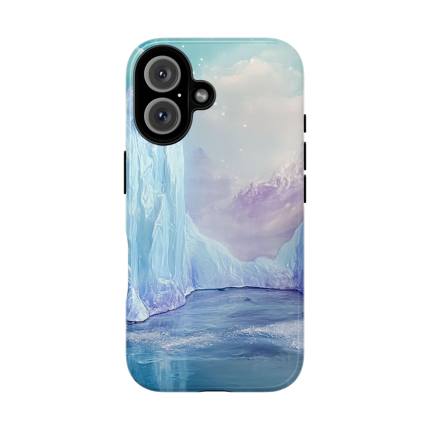 Artistic Phone Case with Iceberg Design