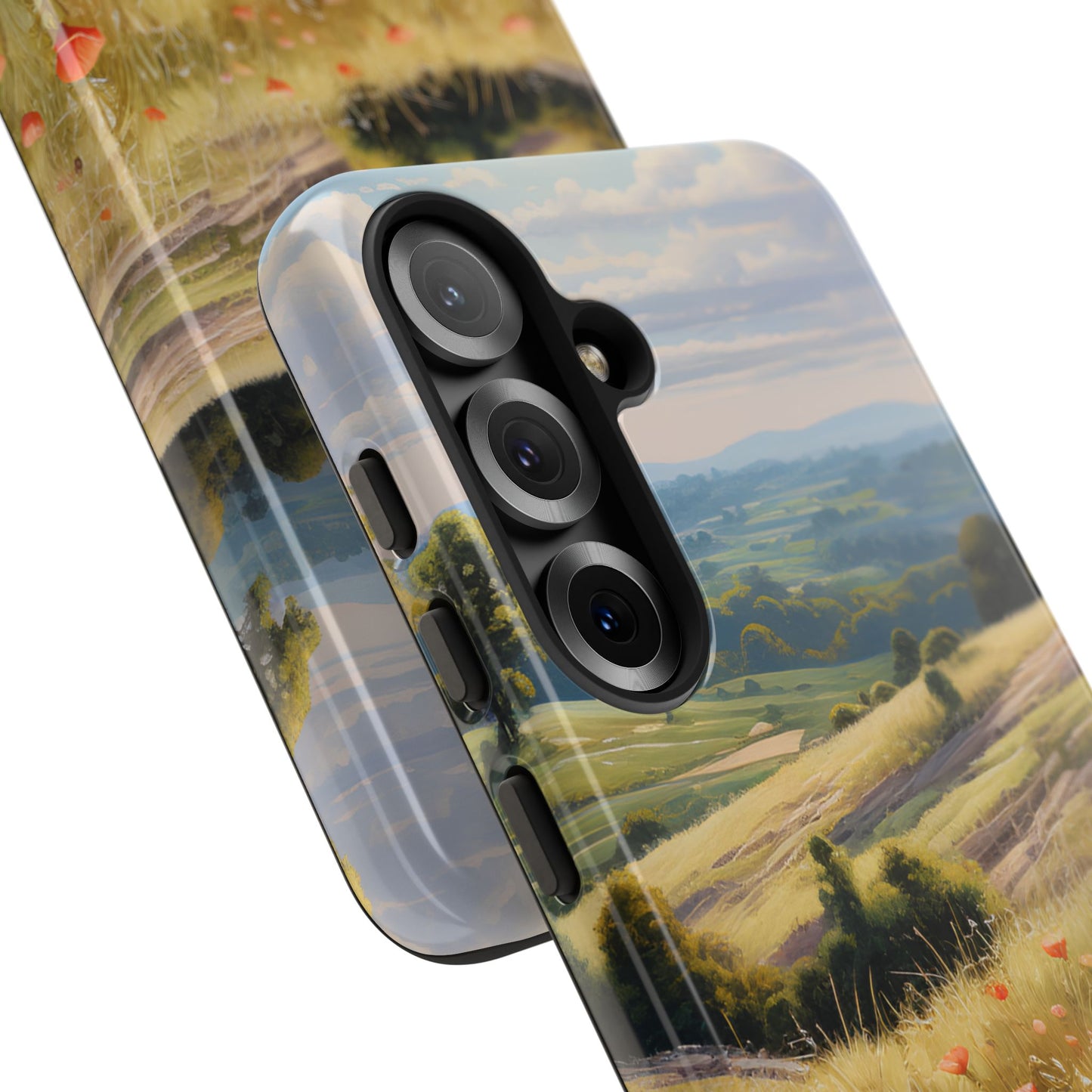 Phone Case with Beautiful Poppy Field Design