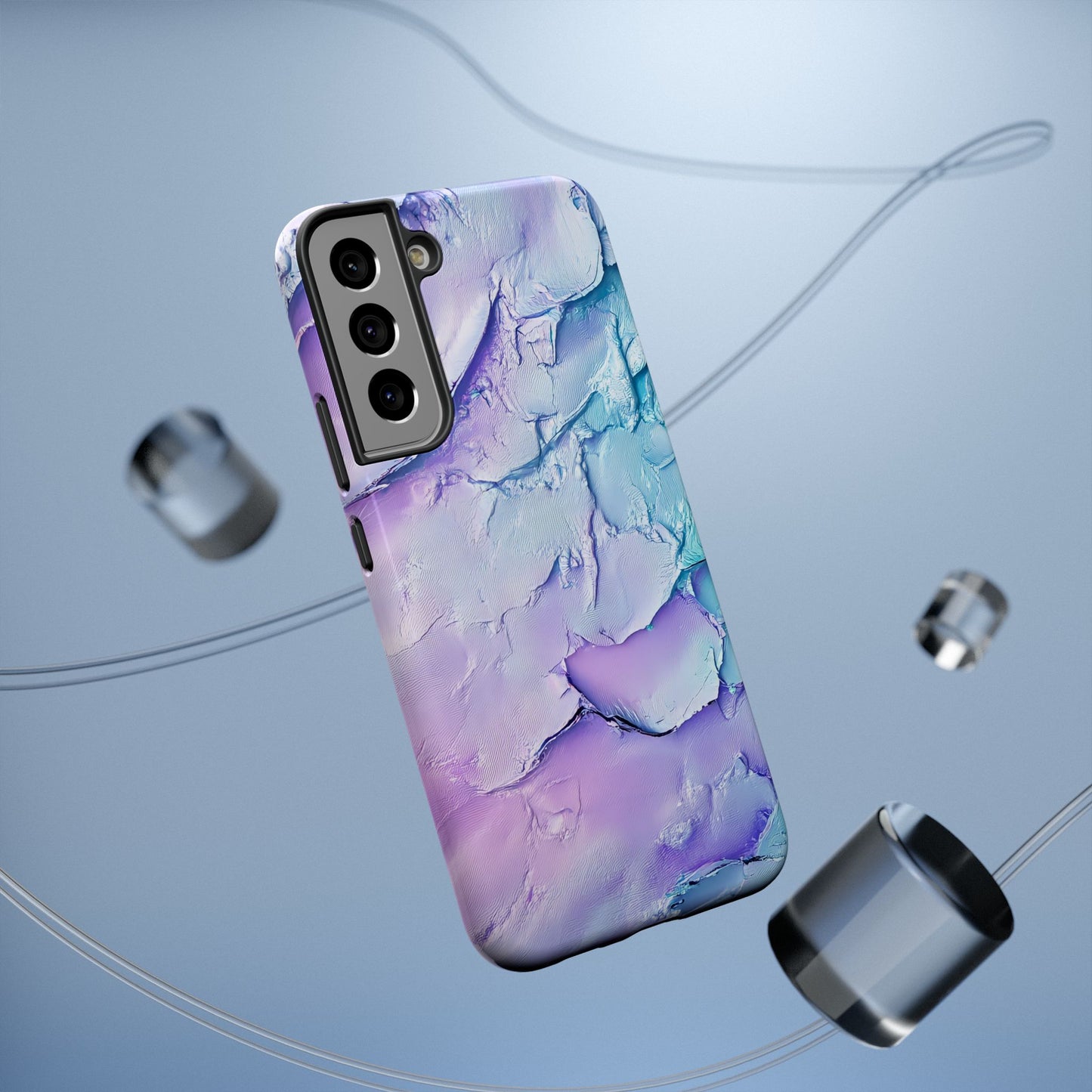 Vibrant Impact-Resistant Phone Case - Colorful Texture Design