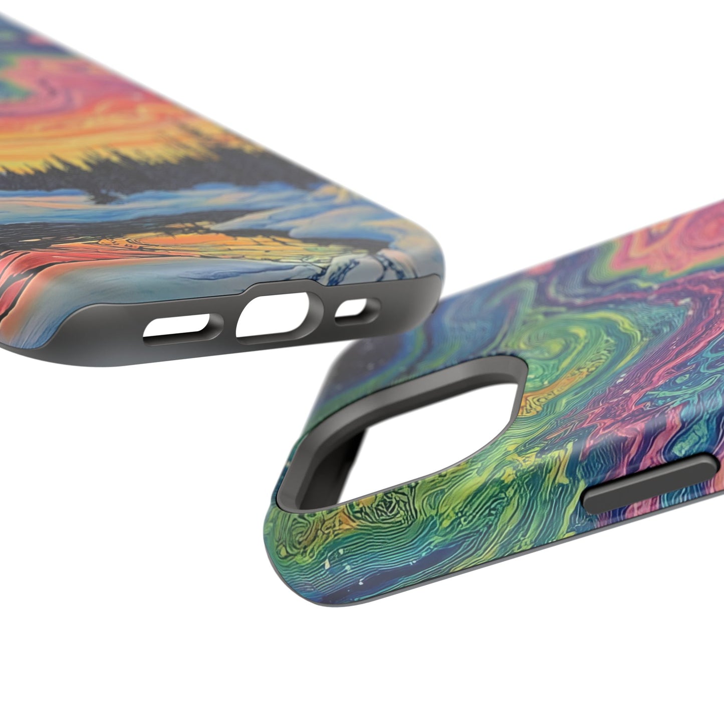 Nature-Inspired Impact-Resistant Phone Case - Vibrant Galaxy Sky Design