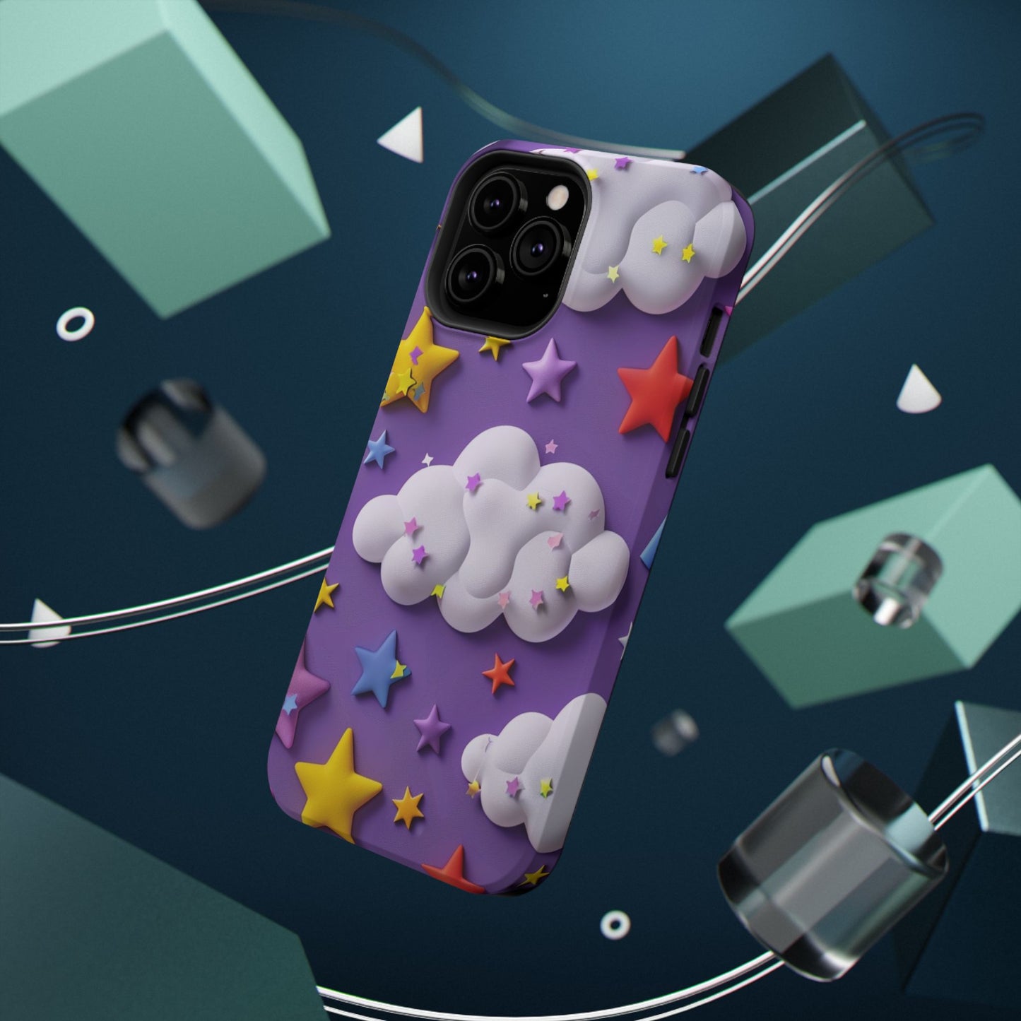 Colorful Cloud & Star Phone Case