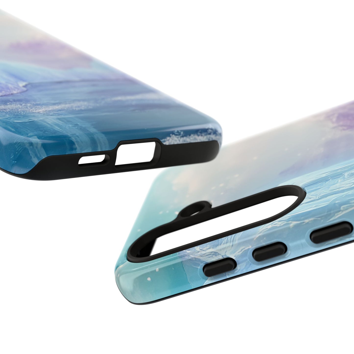 Artistic Phone Case with Iceberg Design