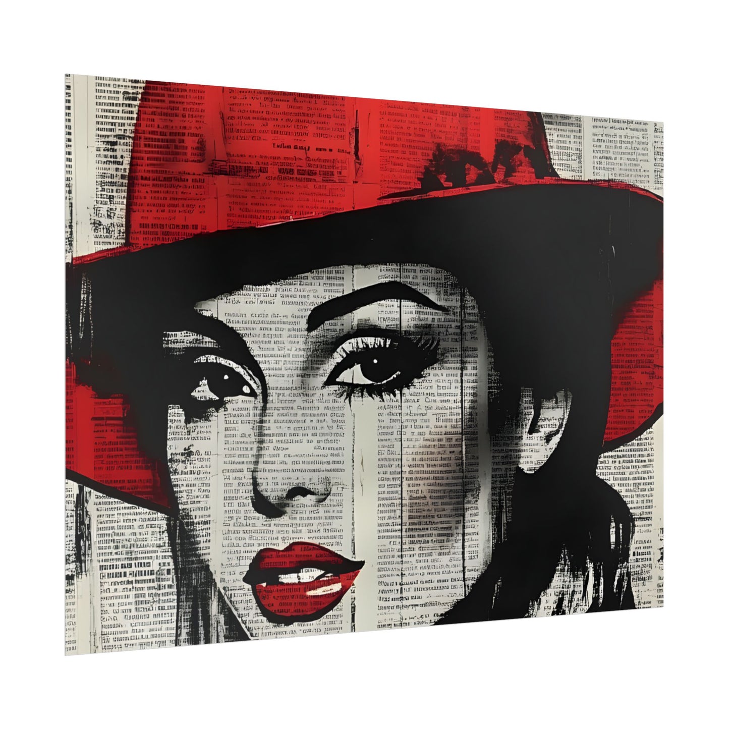 Retro Pop Culture woman 4 - Vintage poster, Wall Art