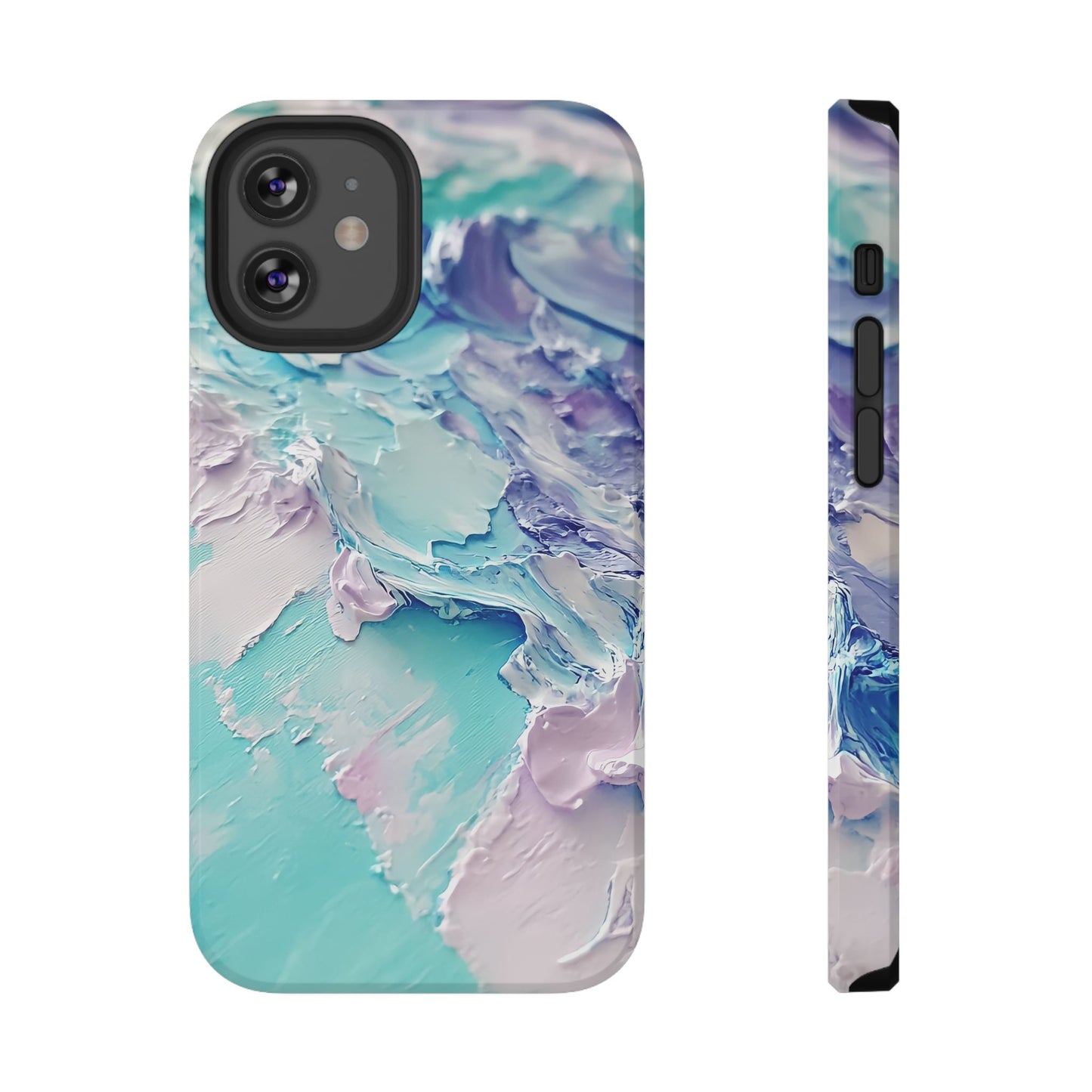 Aqua Abstract Impact-Resistant Phone Case