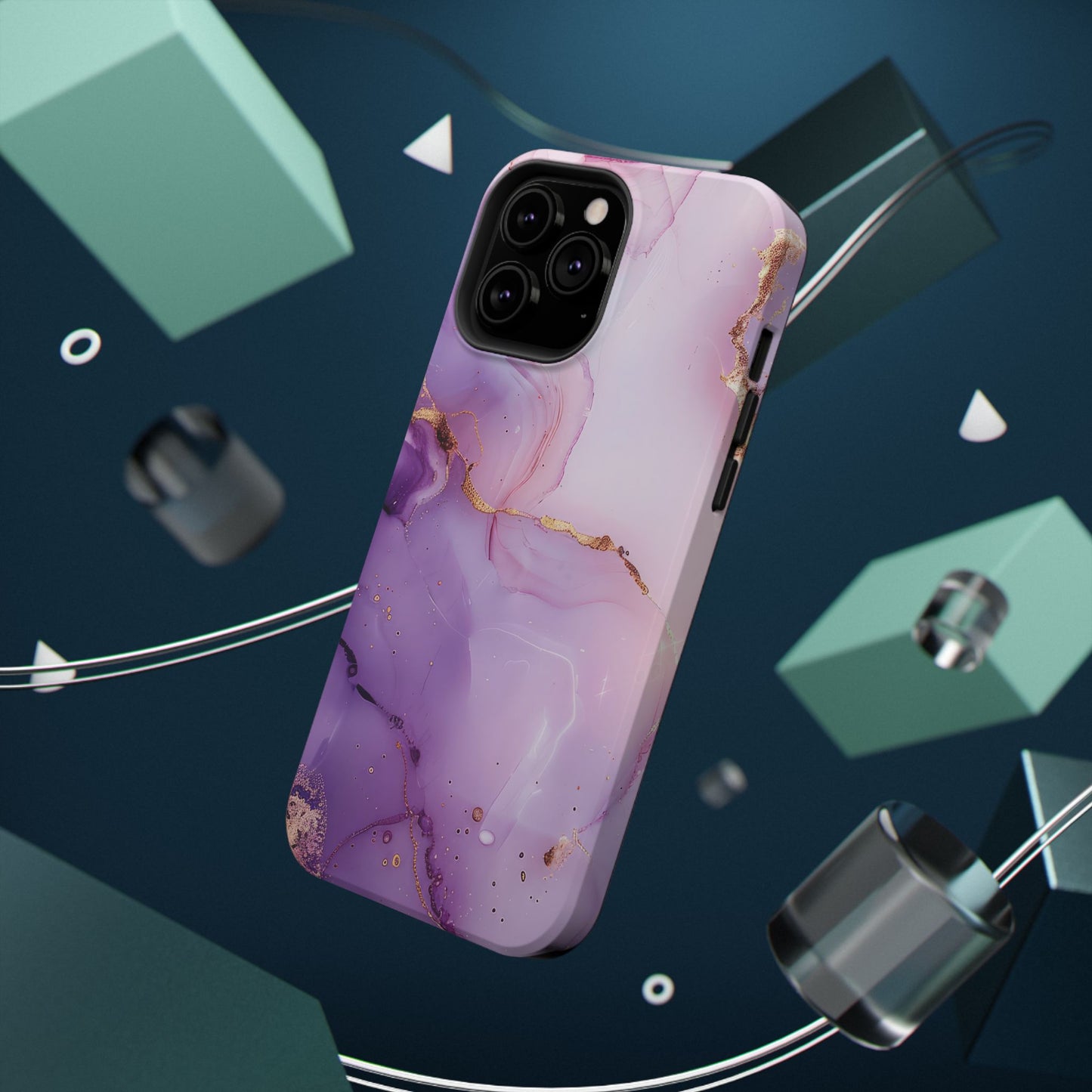 Elegant Purple Marble iPhone Case