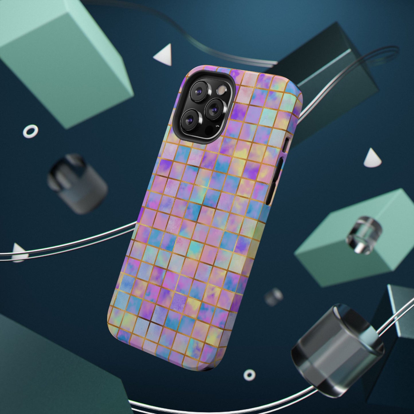 Colorful Mosaic Impact-Resistant Phone Case