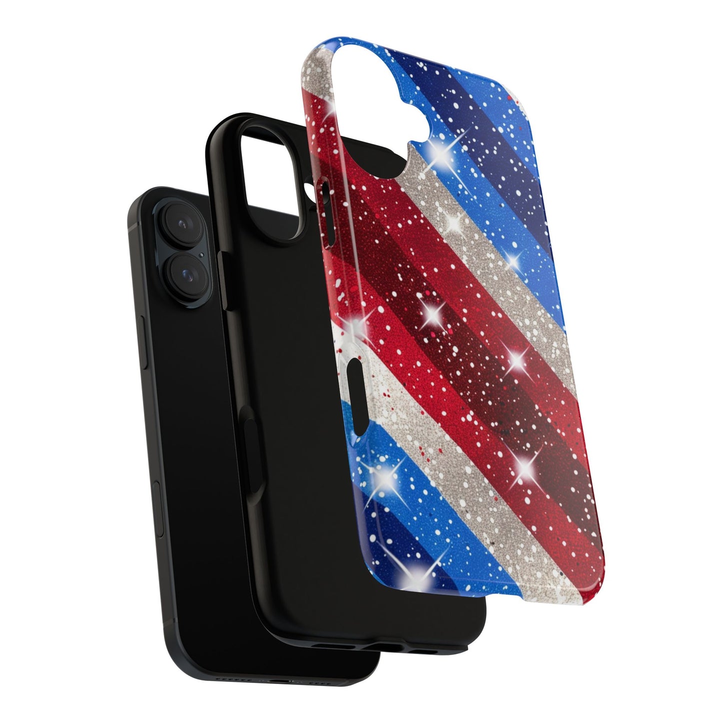 Glittery Patriotic Phone Case - Tough Cases