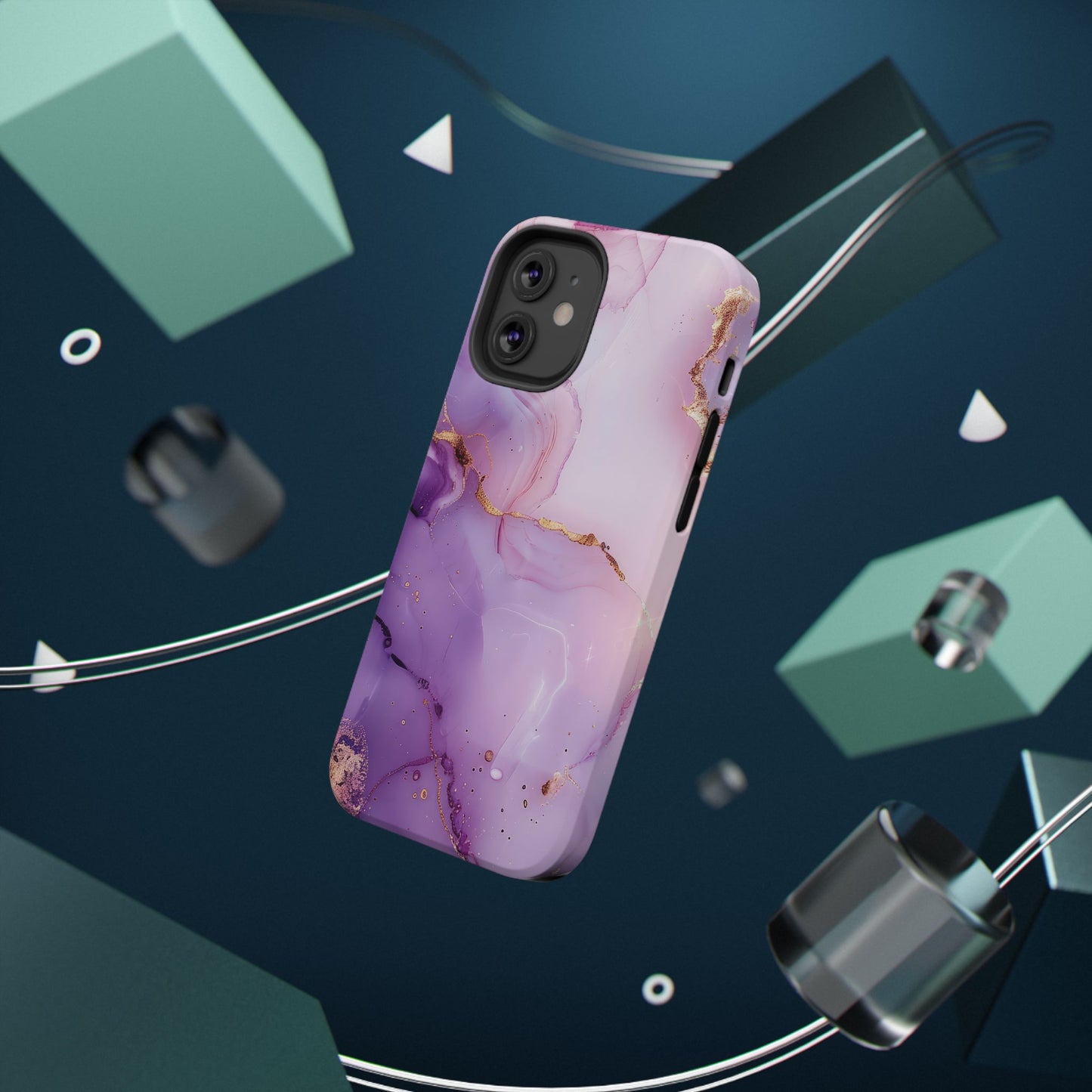Elegant Purple Marble iPhone Case