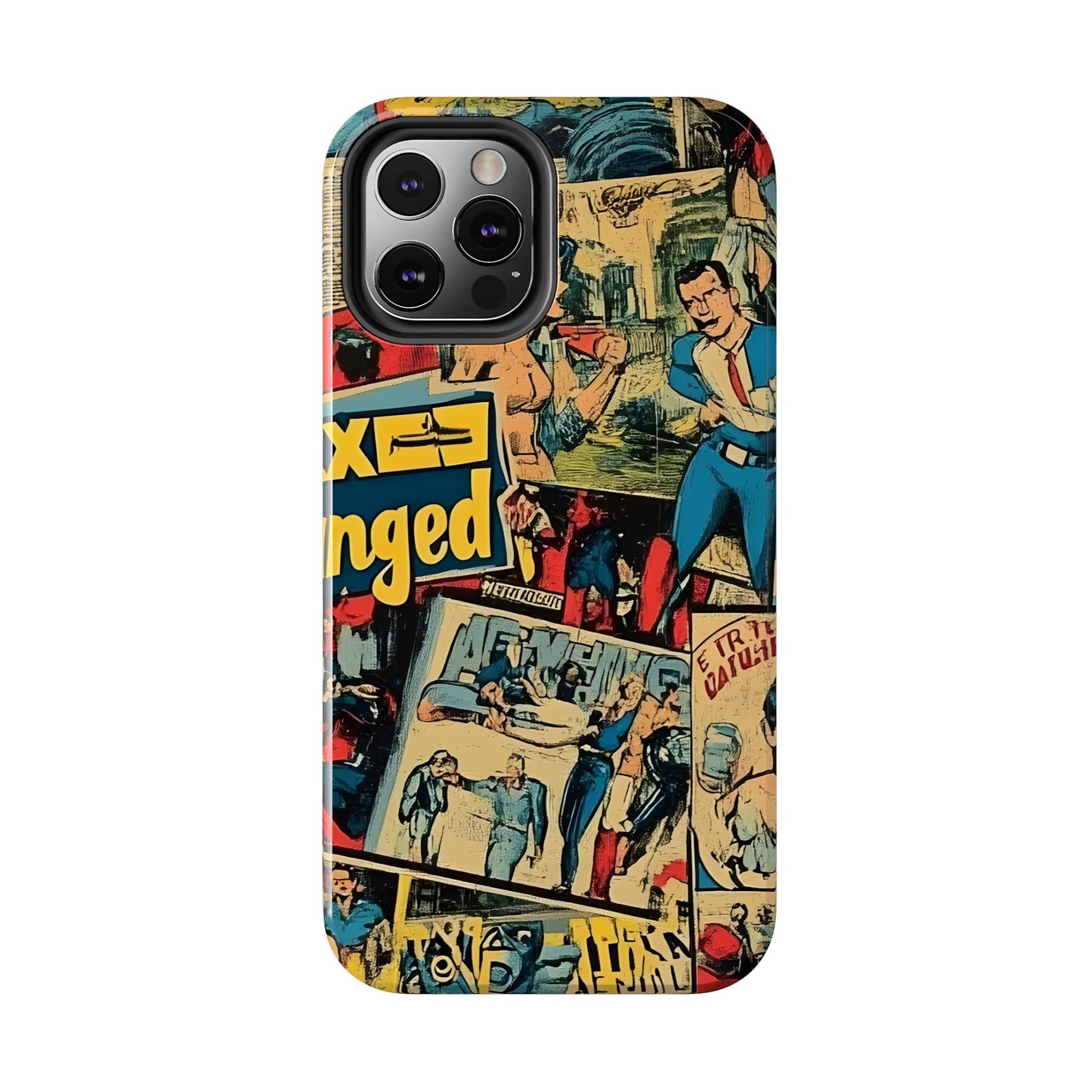 Vintage Comic - Tough Phone Cases, Superhero Phone Covers
