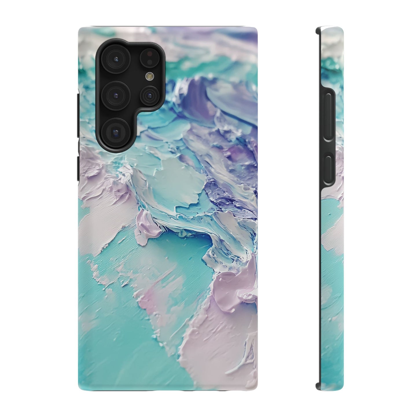 Aqua Abstract Impact-Resistant Phone Case