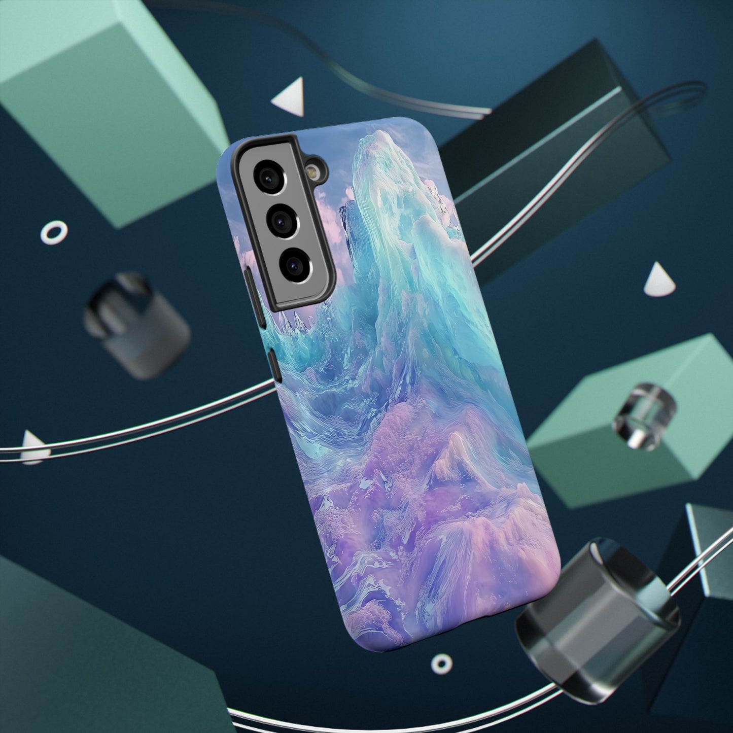 Phone Case - Colorful Abstract Waves Design