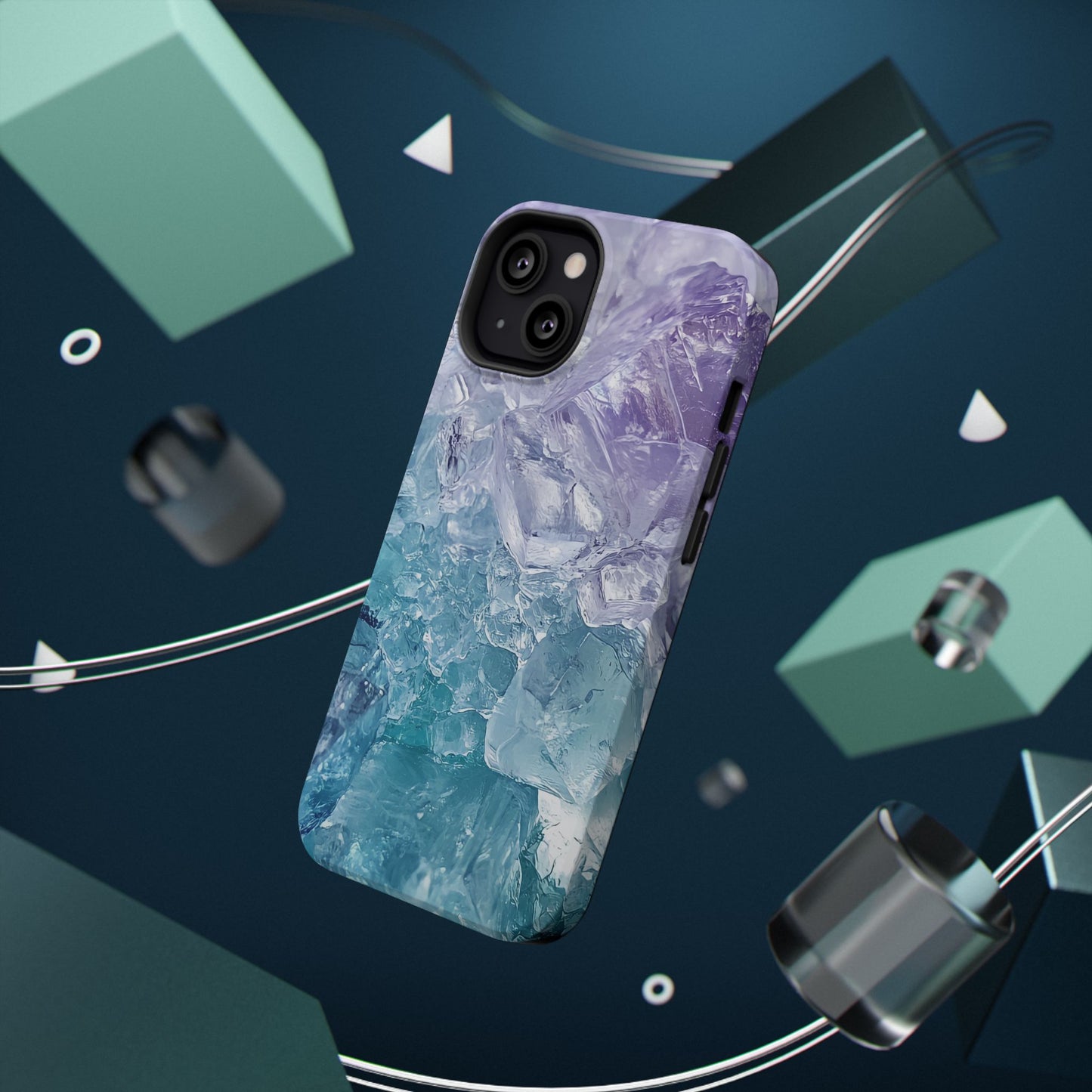 Crystal-Patterned Impact-Resistant Phone Case | Stylish Protection for Adventurers