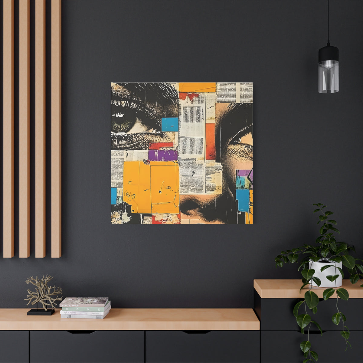 Canvas Wall Art - Retro Pop Culture woman 4