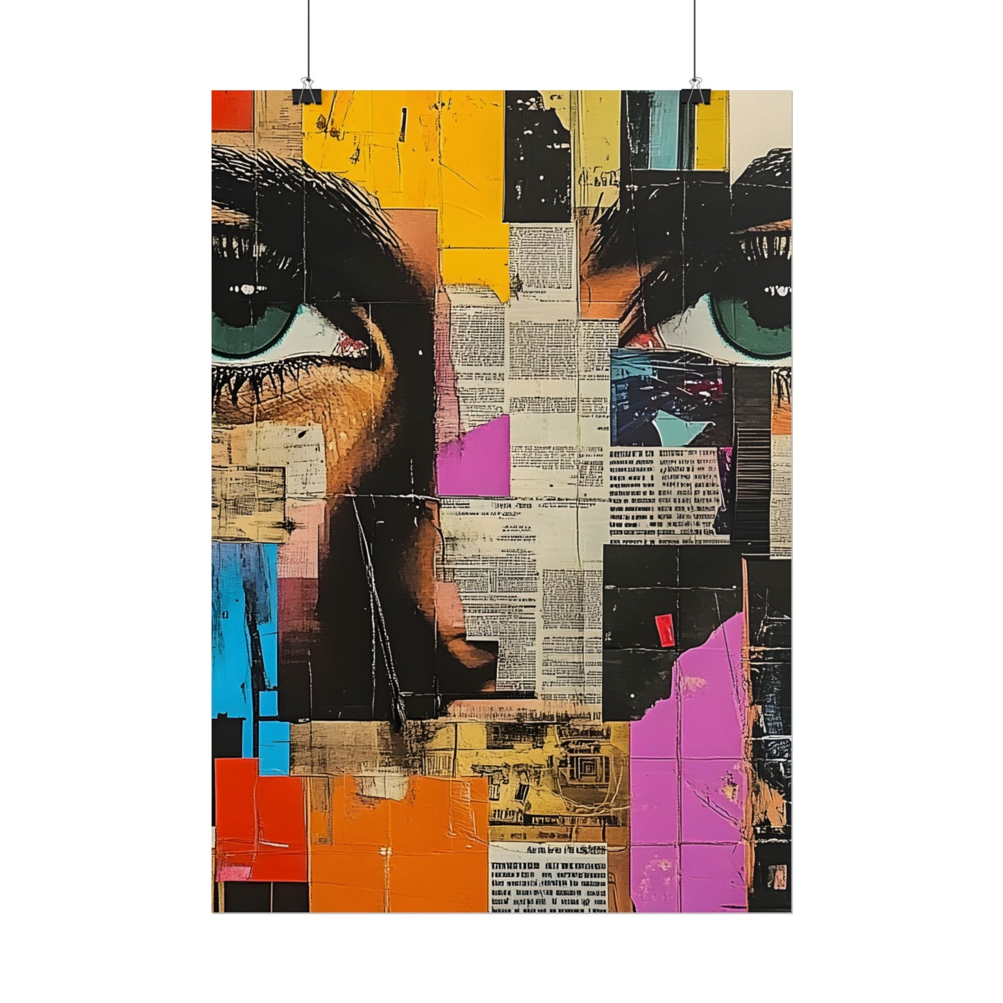 Wall Art Poster - Retro Pop Culture Woman 14 Comic Book Style