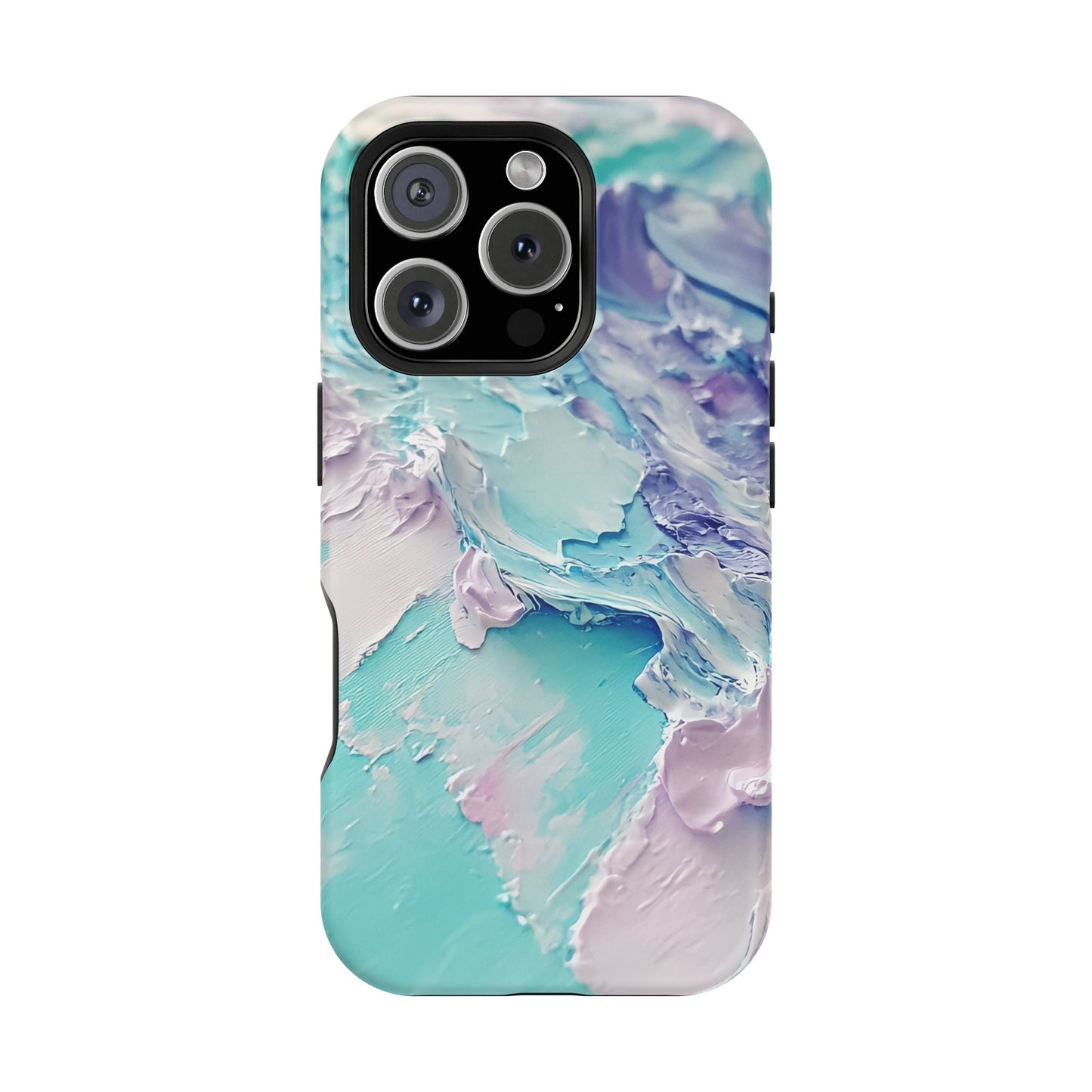Aqua Abstract Impact-Resistant Phone Case