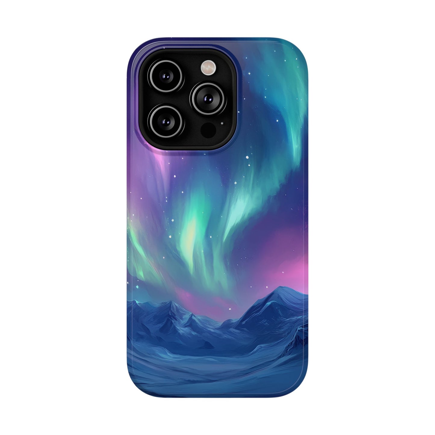 Aurora Borealis Impact-Resistant Phone Case - Colorful Northern Lights Design-2