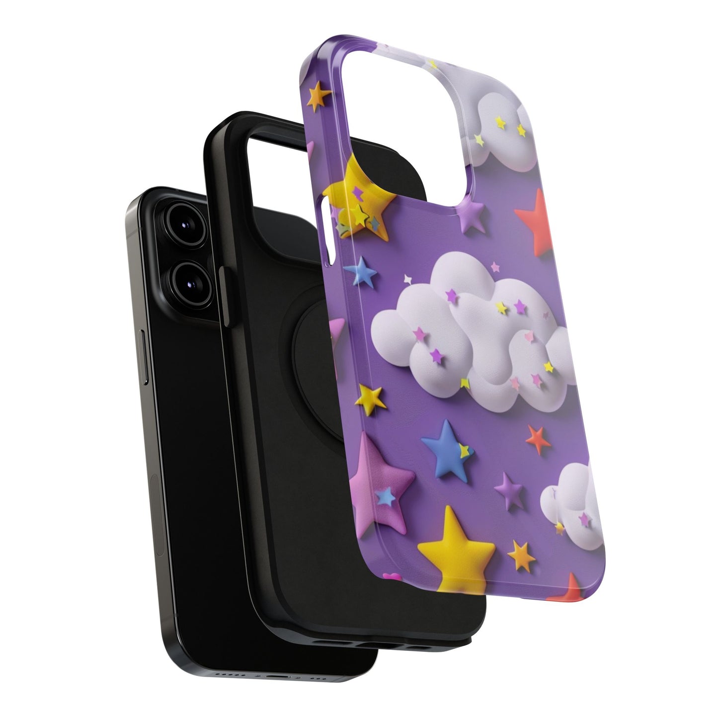 Colorful Cloud & Star Phone Case