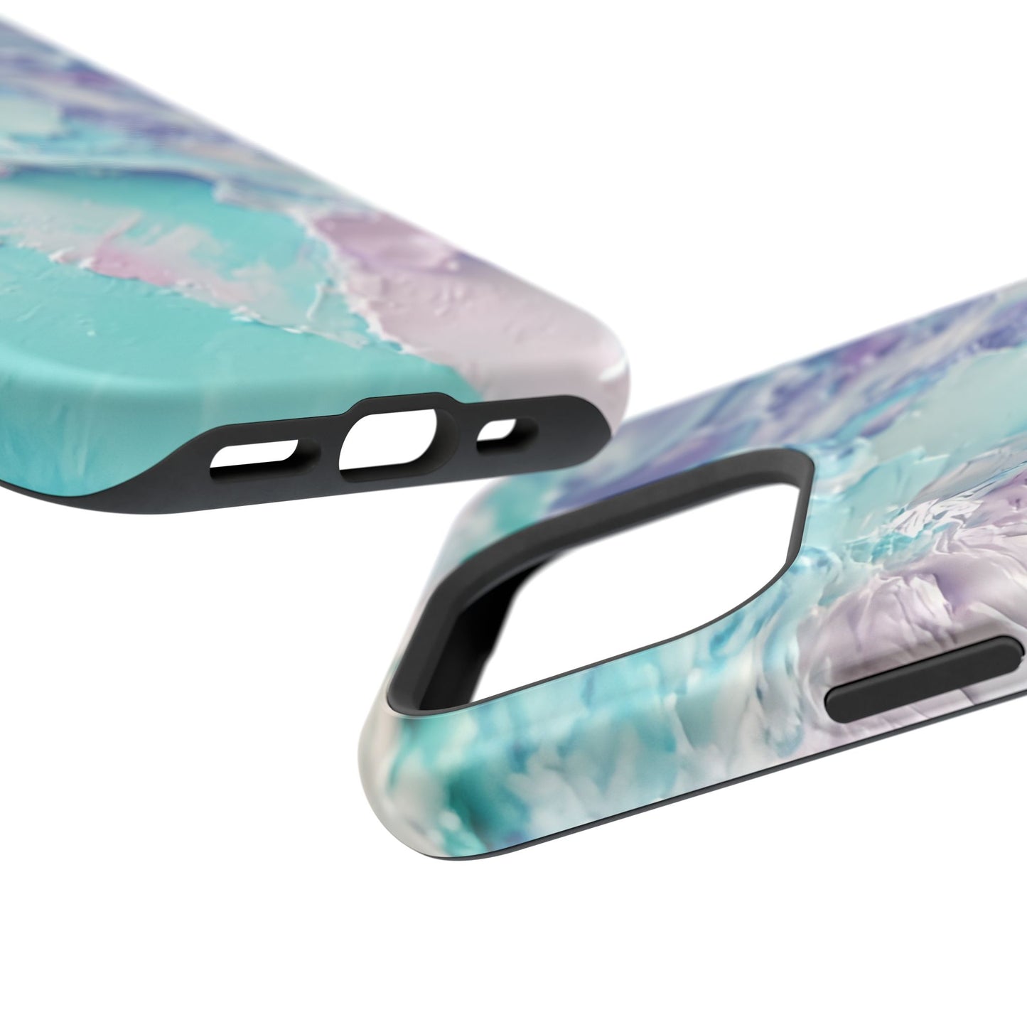 Aqua Abstract Impact-Resistant Phone Case