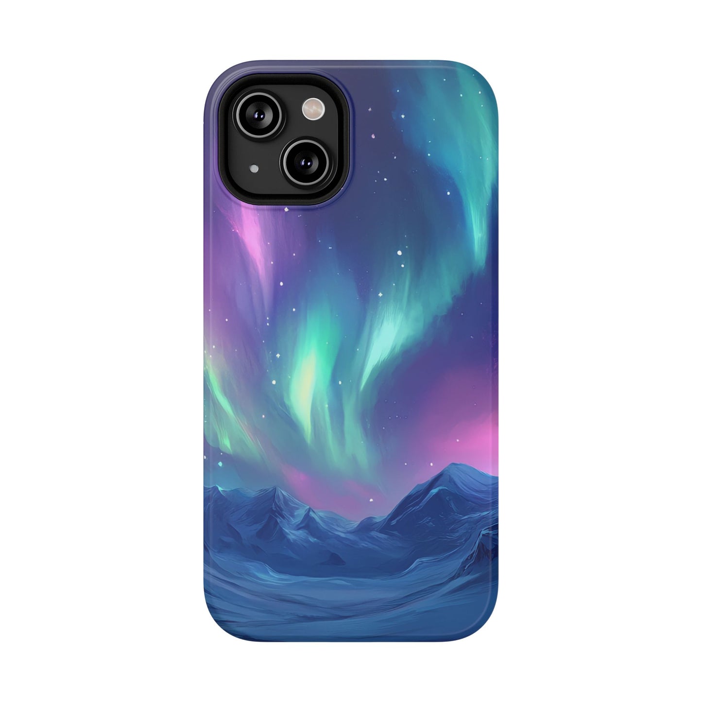 Aurora Borealis Impact-Resistant Phone Case - Colorful Northern Lights Design-2