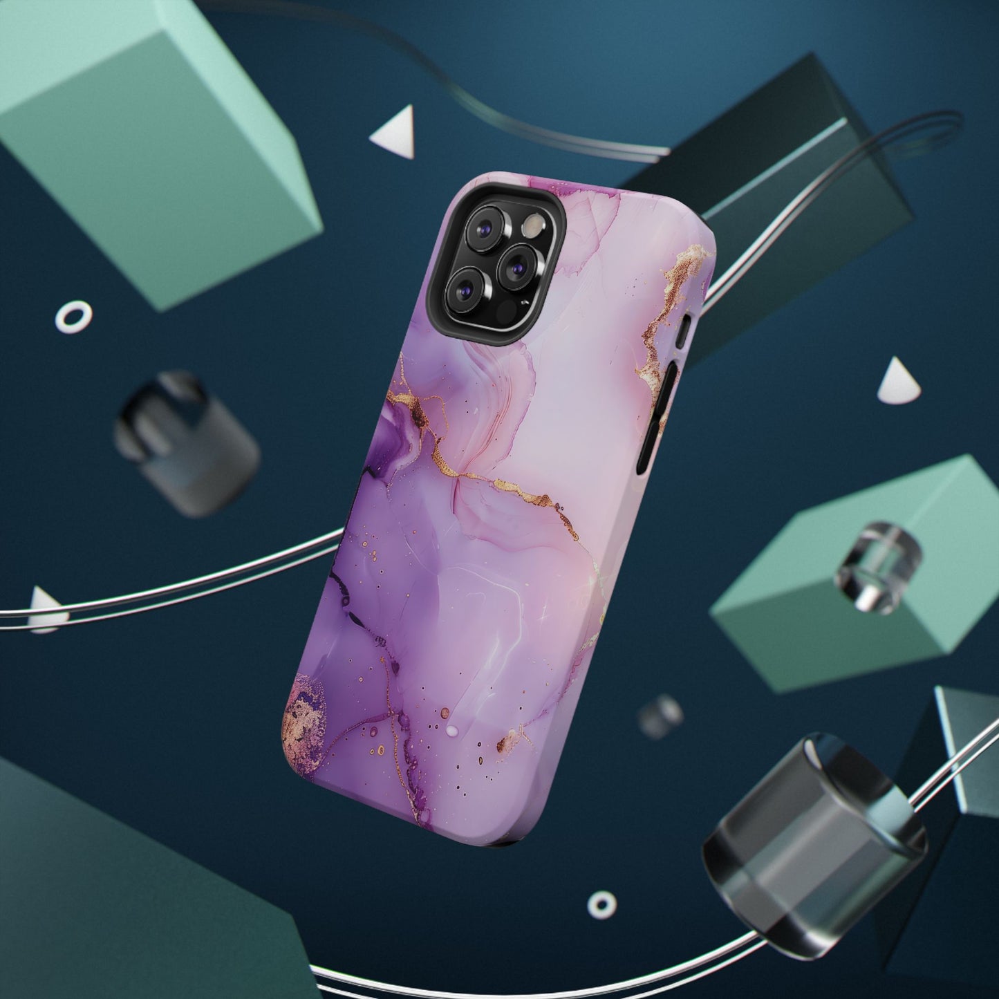 Elegant Purple Marble iPhone Case