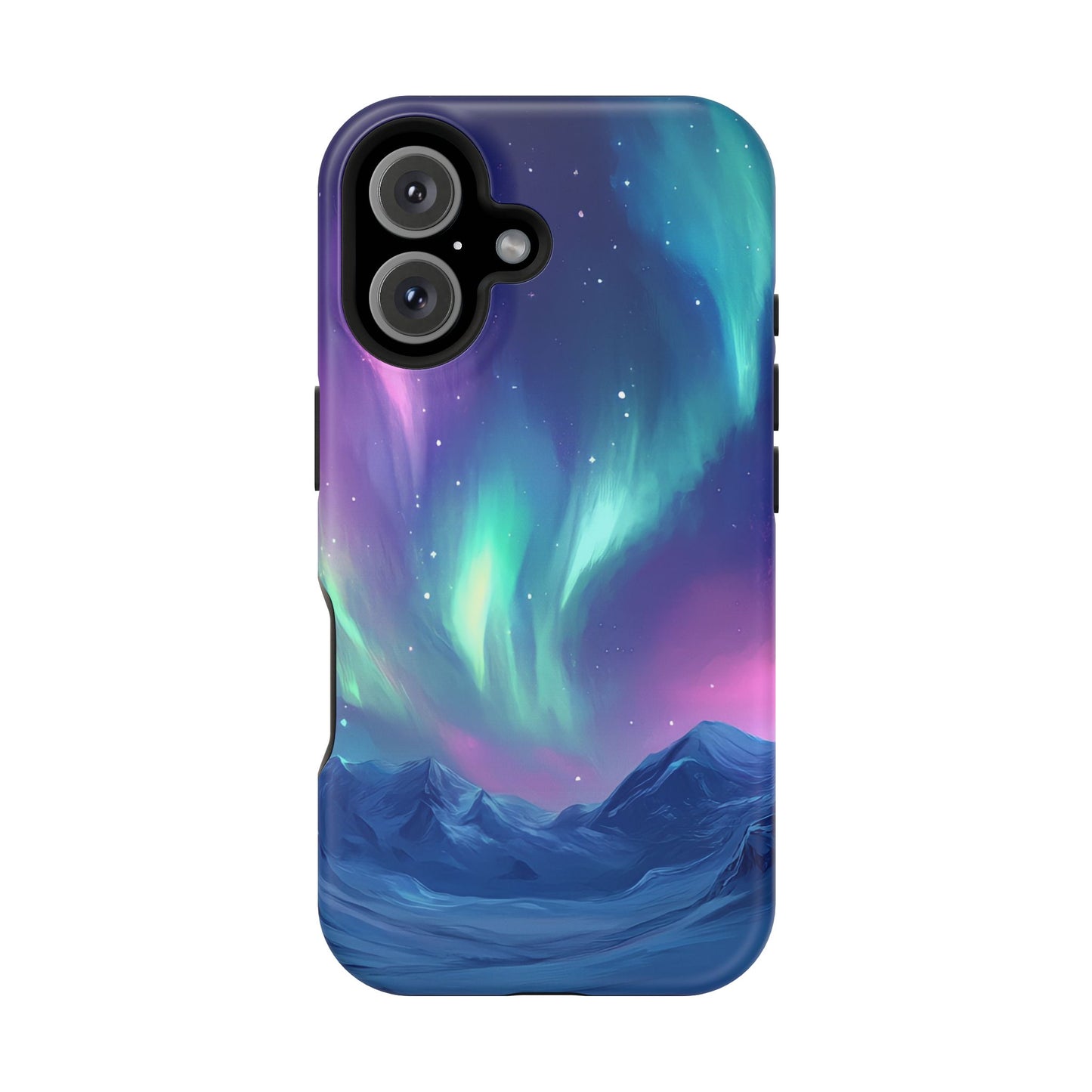 Aurora Borealis Impact-Resistant Phone Case - Colorful Northern Lights Design-2