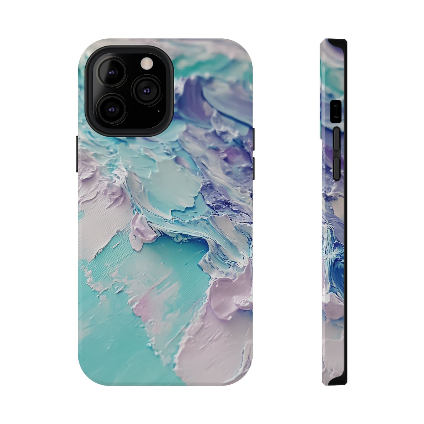 Aqua Abstract Impact-Resistant Phone Case