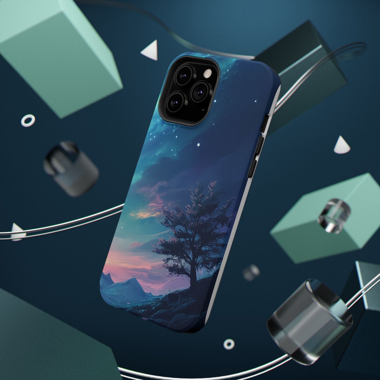 Stunning Galaxy Tree Impact-Resistant Phone Case